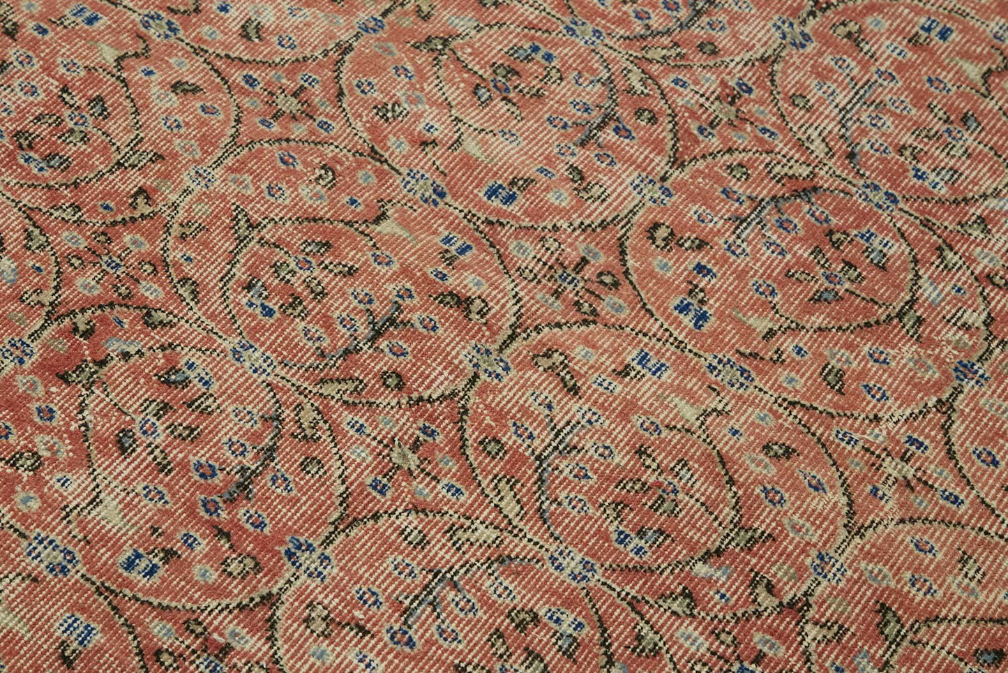 4x6 Red Turkish Vintage Area Rug - 45803