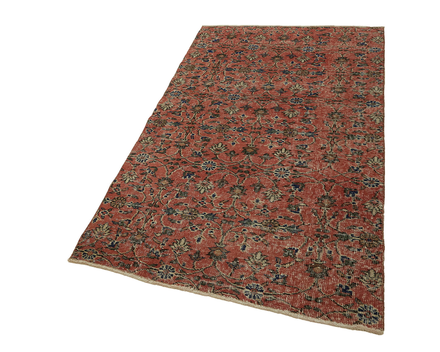 3x6 Beige Turkish Vintage Area Rug - 45816