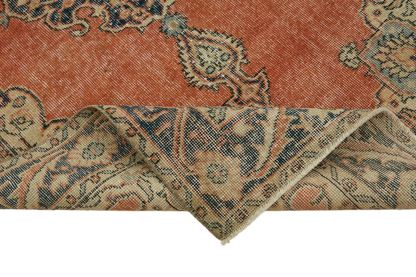 4x6 Red Turkish Vintage Area Rug - 45841