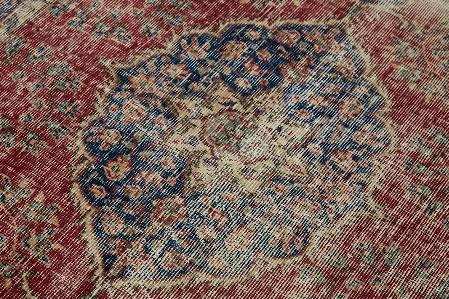 4x6 Red Turkish Vintage Area Rug - 45854