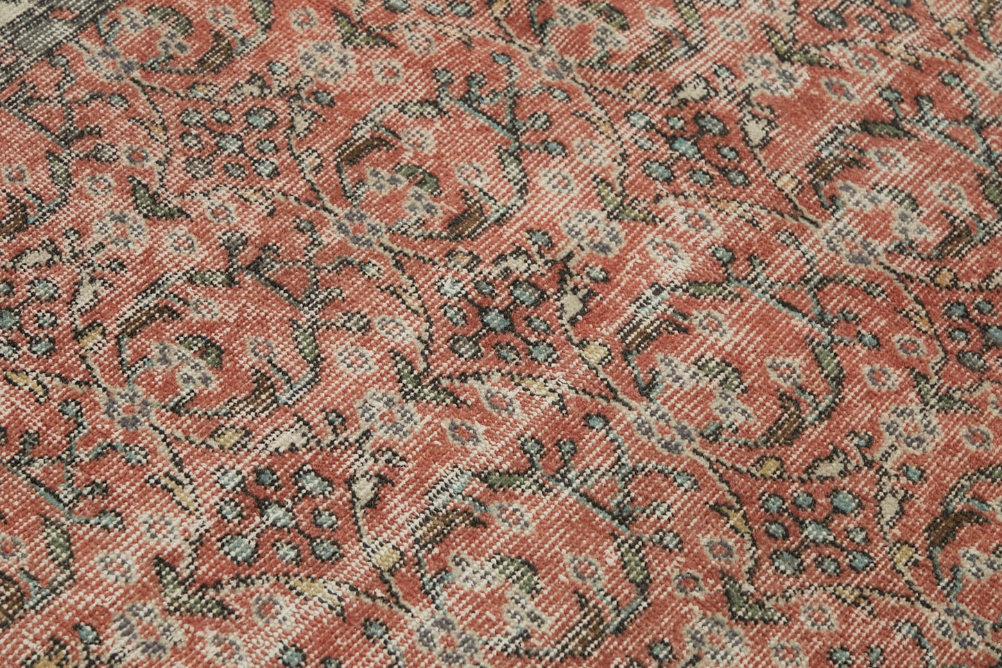 4x6 Red Turkish Vintage Area Rug - 45857