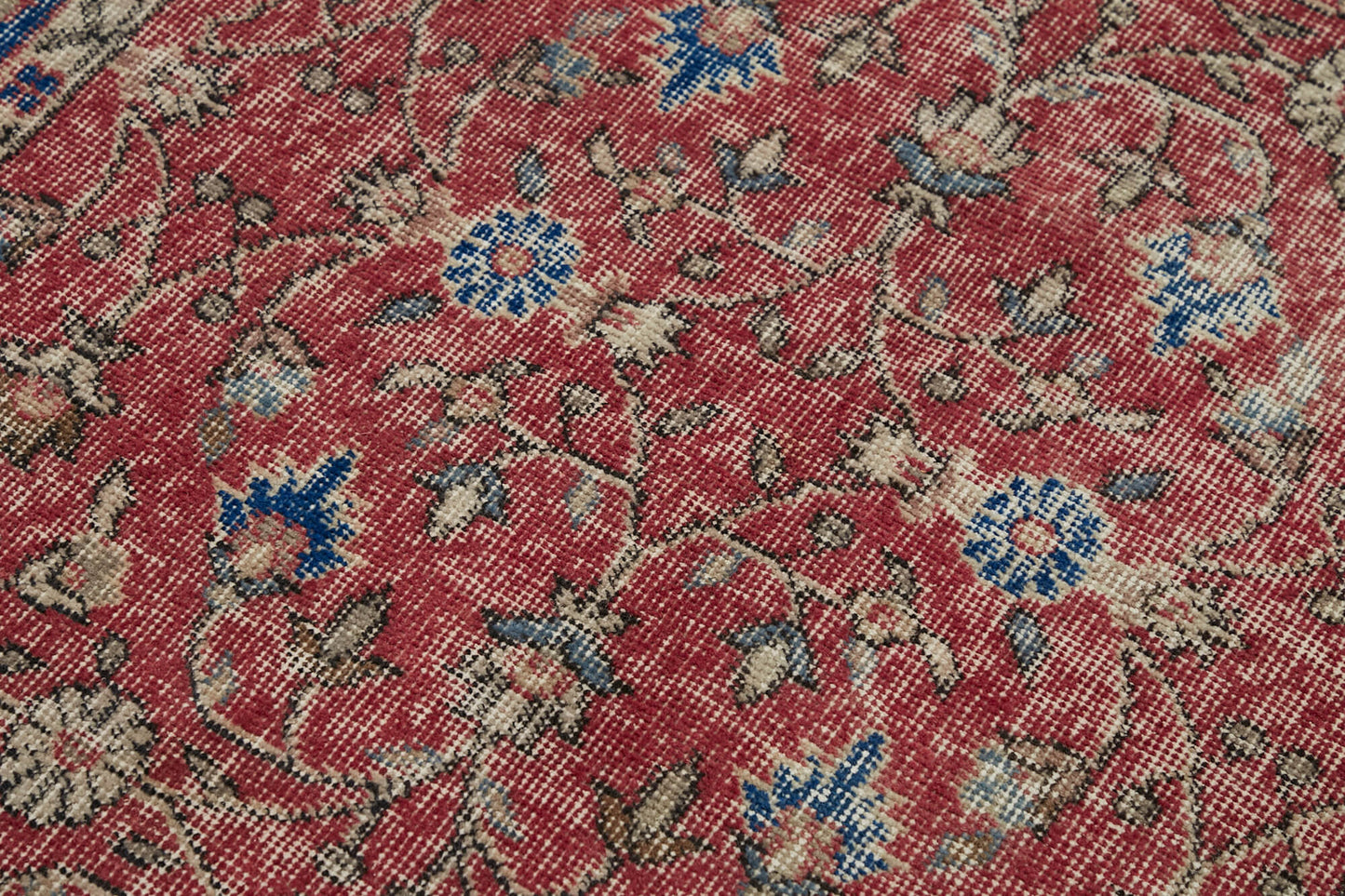 4x7 Red Turkish Vintage Area Rug - 45886