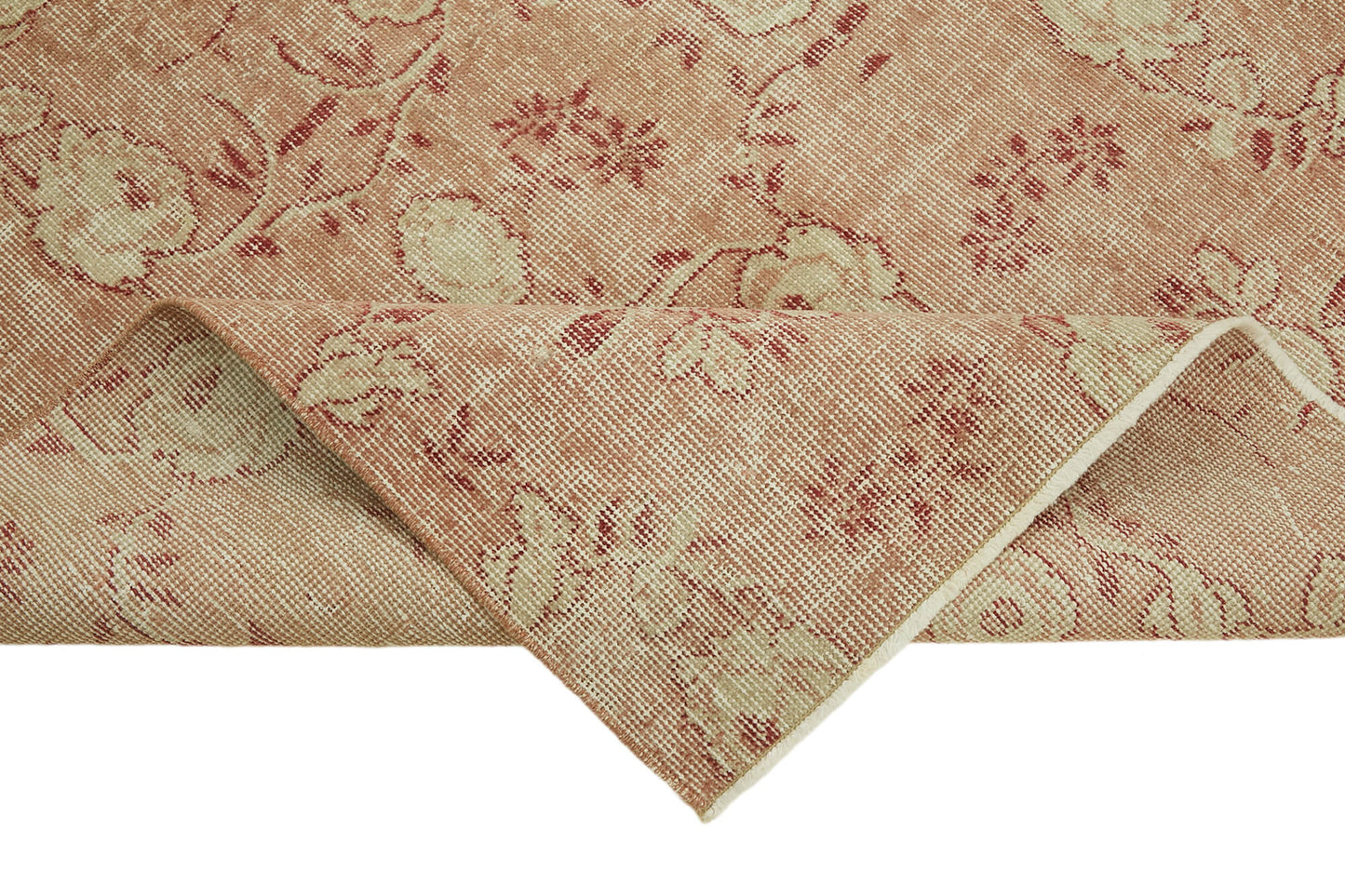 4x6 Beige Turkish Vintage Area Rug - 45925