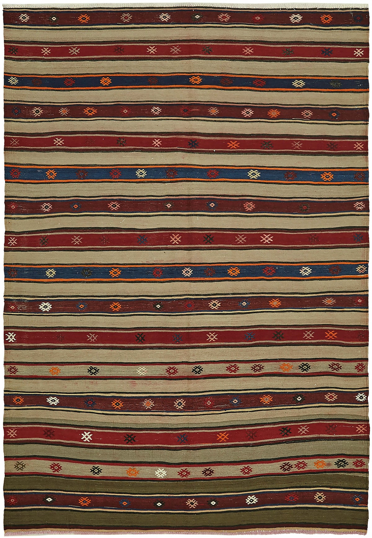 5x7 Multicolor Oriental Kilim Rug - 45932