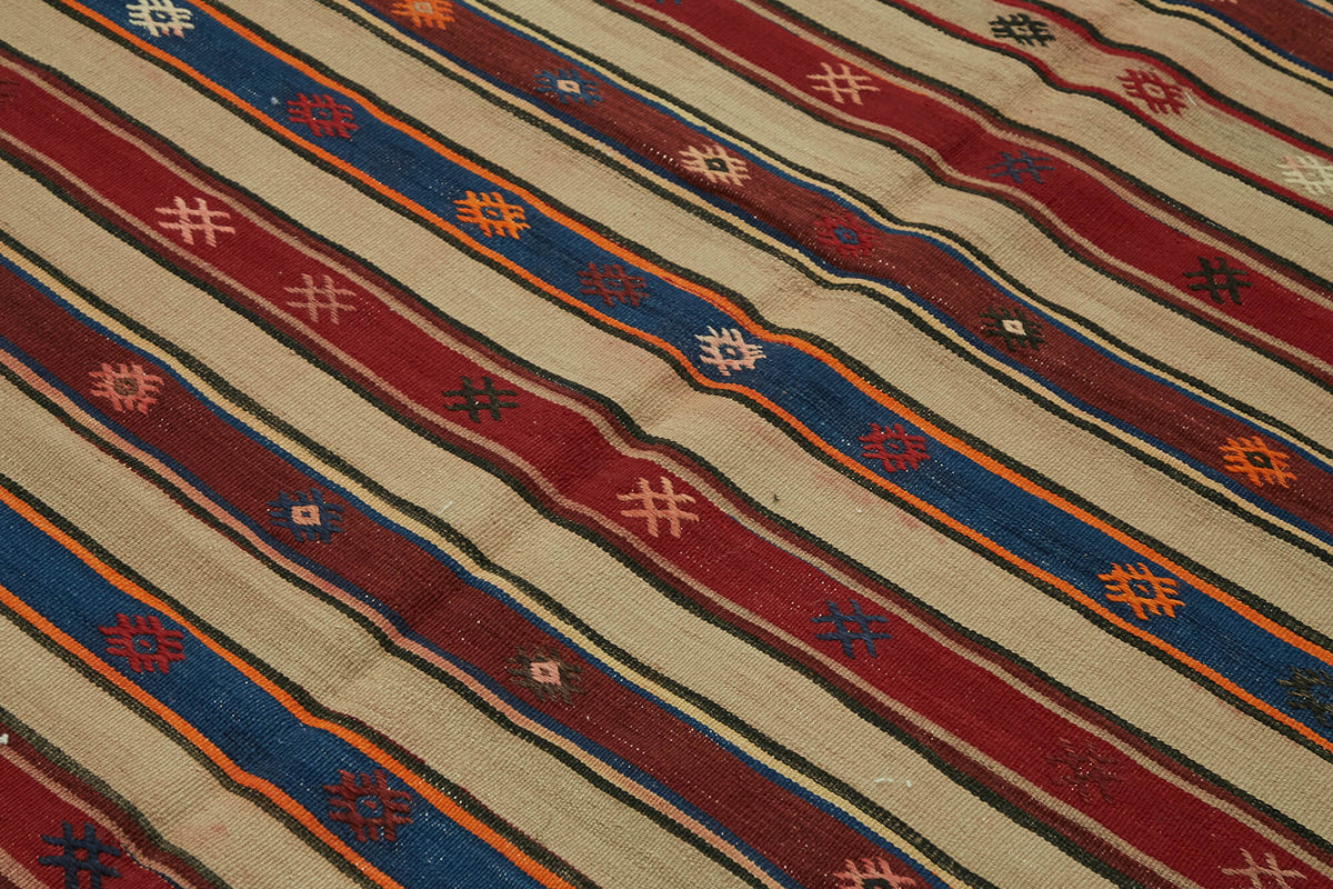 5x7 Multicolor Oriental Kilim Rug - 45932