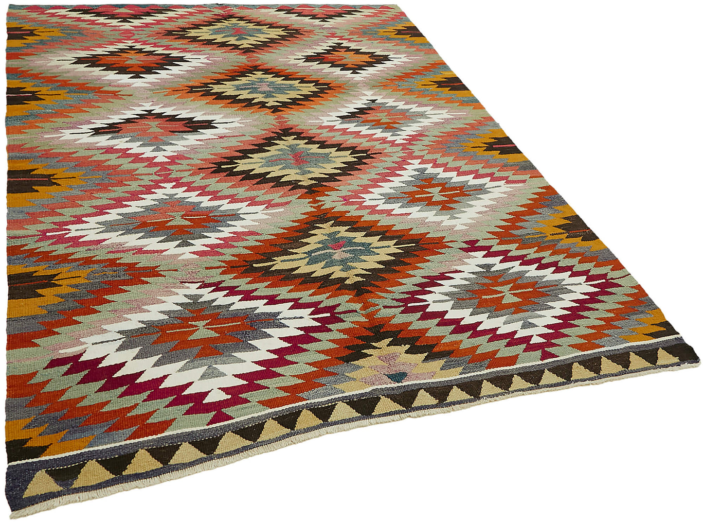 5x8 Multicolor Oriental Kilim Rug - 45933