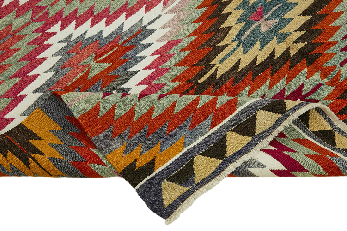 5x8 Multicolor Oriental Kilim Rug - 45933