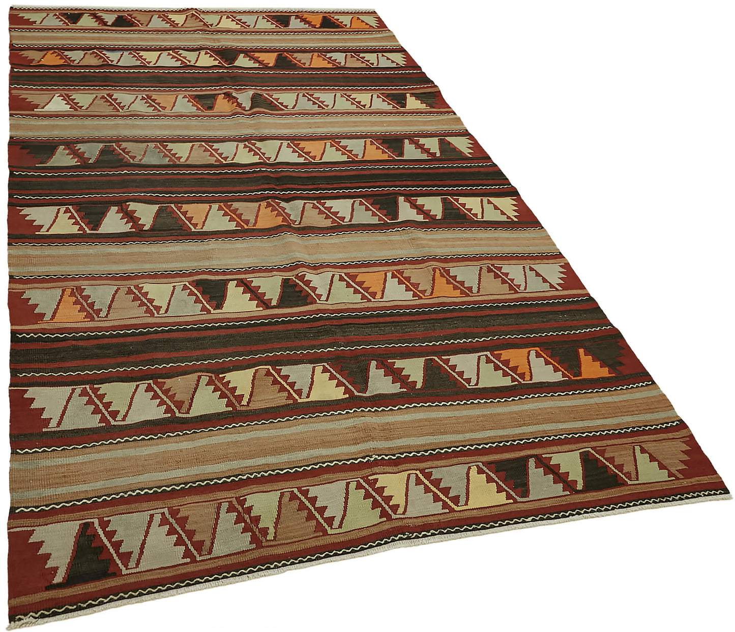 5x8 Multicolor Oriental Kilim Rug - 45936