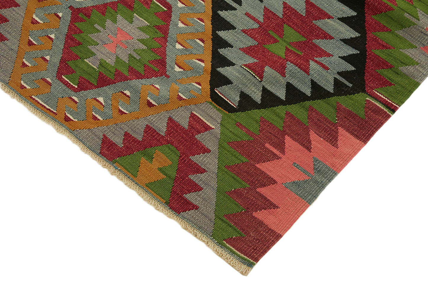 3x9 Multicolor Oriental Kilim Rug - 45943