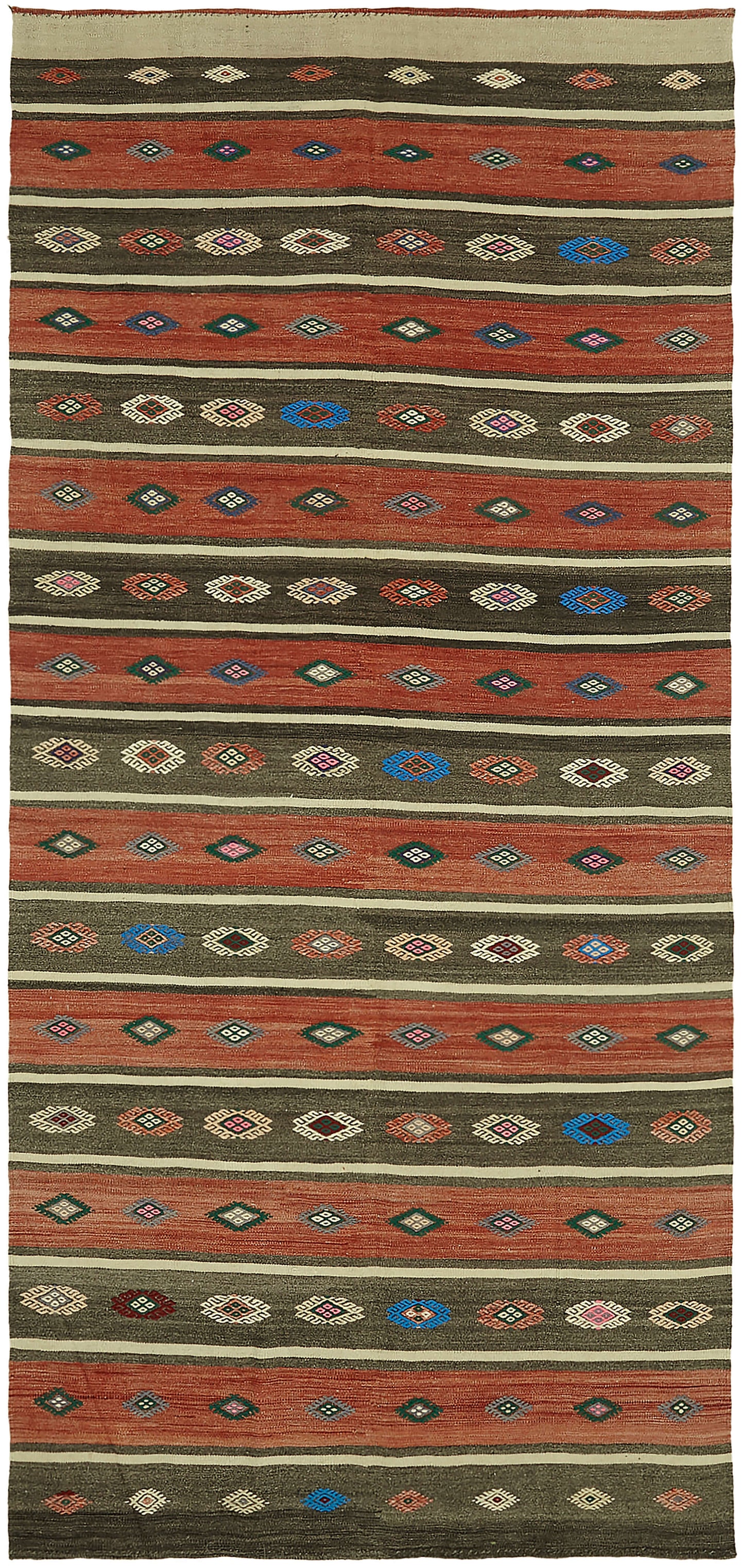 6x11 Multicolor Oriental Kilim Rug - 45950