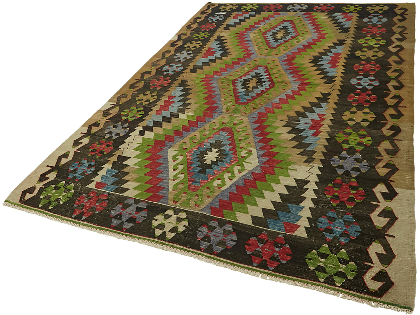 6x10 Multicolor Oriental Kilim Rug - 45961
