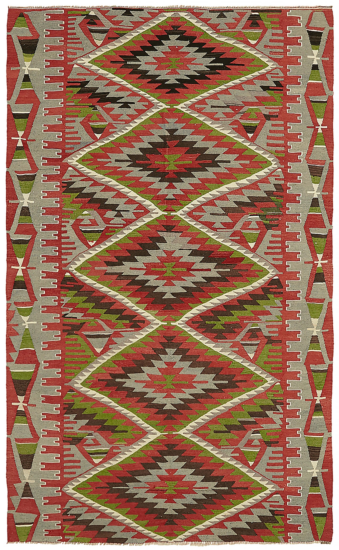6x9 Multicolor Oriental Kilim Rug - 45979