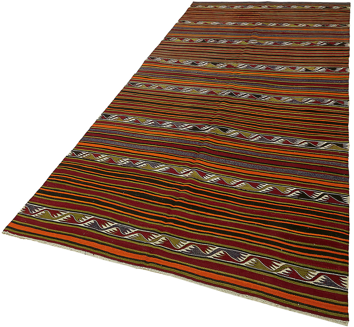 5x11 Multicolor Oriental Kilim Rug - 45986