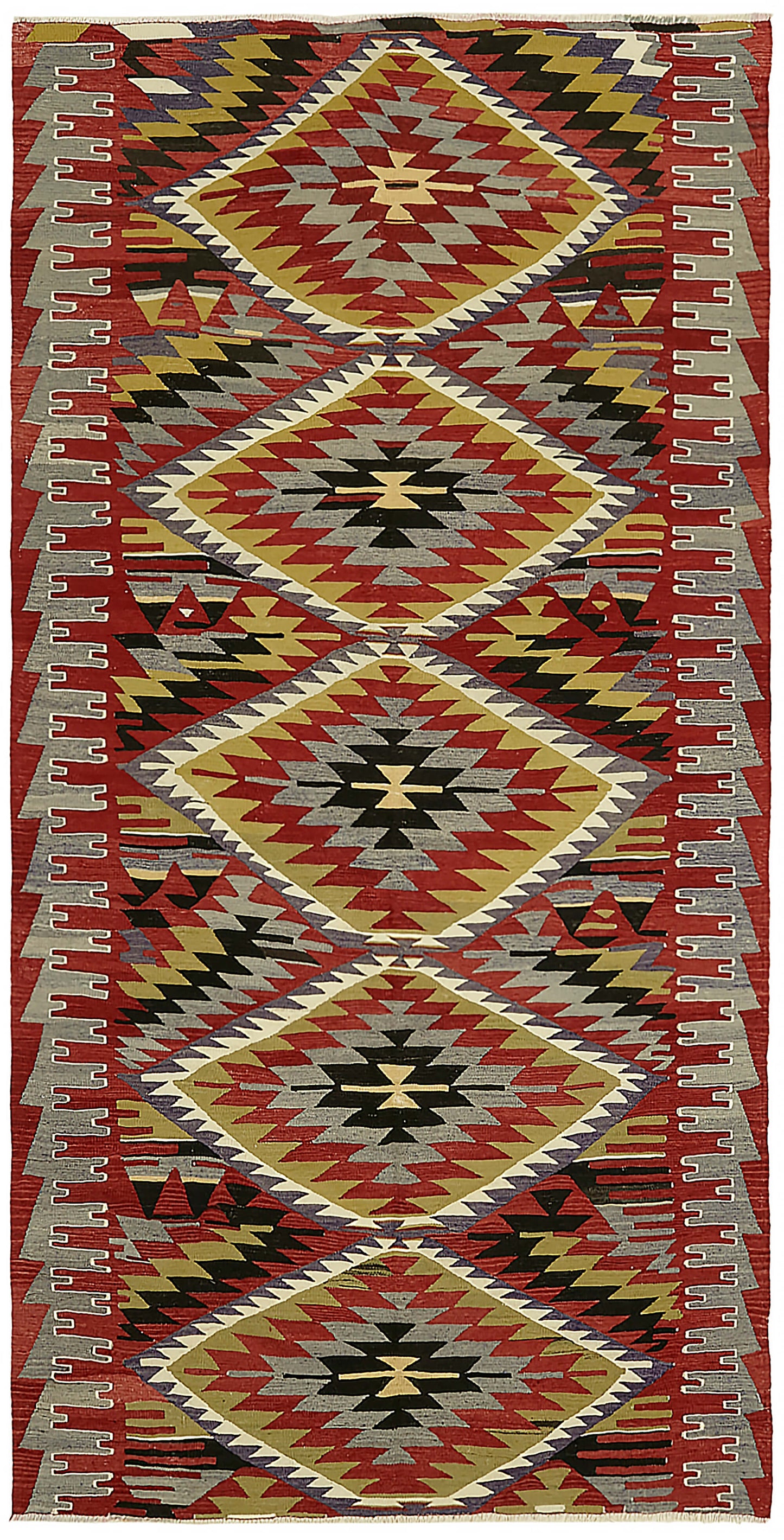 5x10 Multicolor Oriental Kilim Rug - 45989