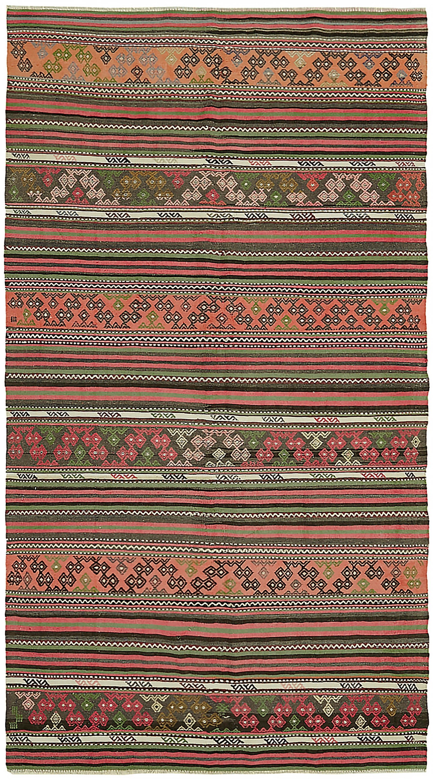 5x10 Multicolor Oriental Kilim Rug - 45992