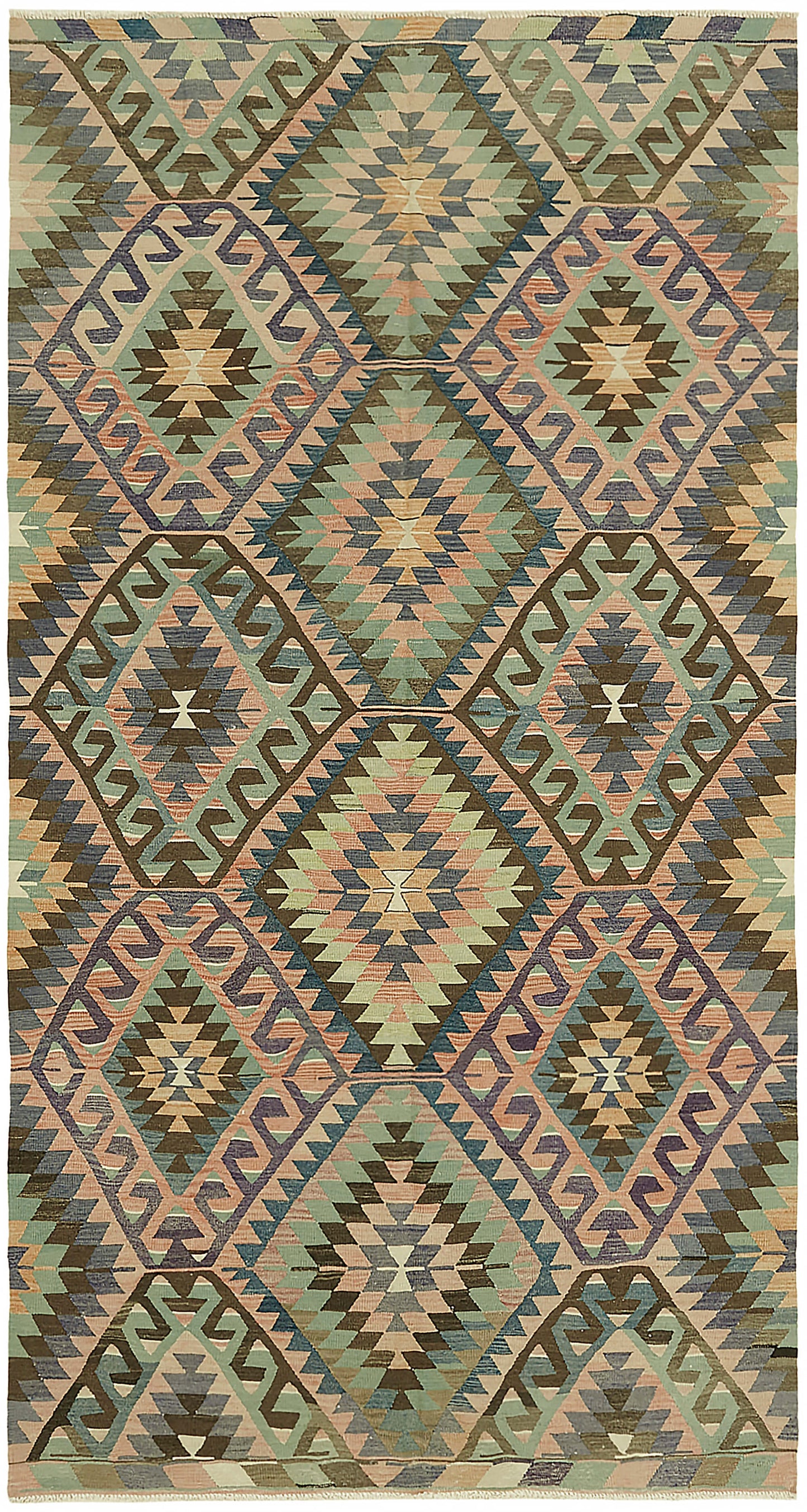 6x11 Multicolor Oriental Kilim Rug - 46002