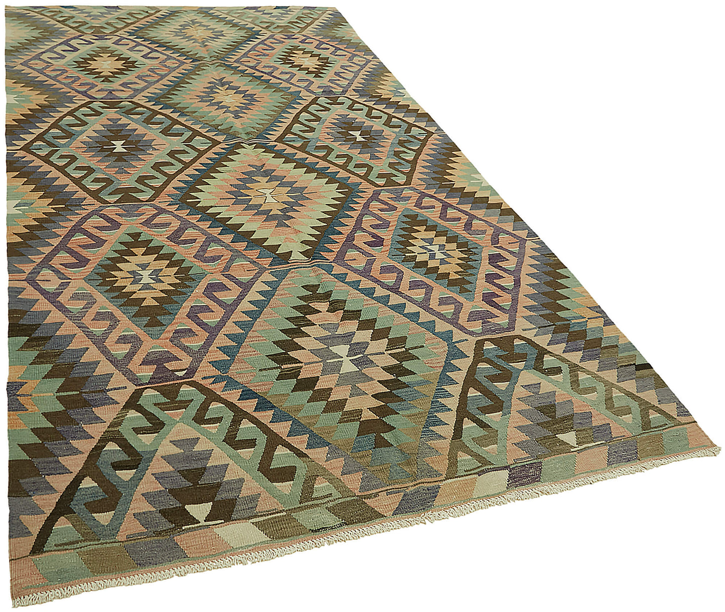 6x11 Multicolor Oriental Kilim Rug - 46002
