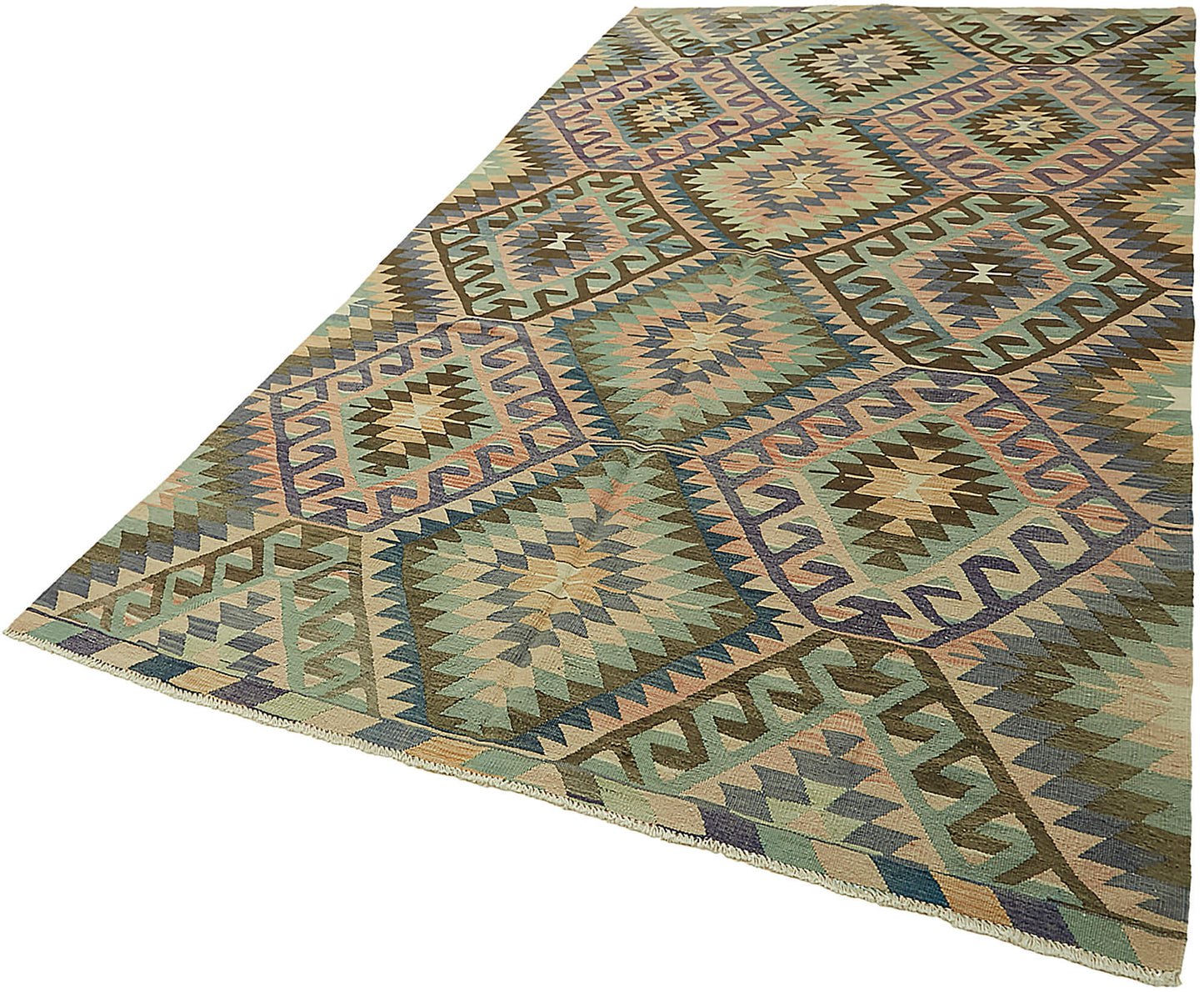 6x11 Multicolor Oriental Kilim Rug - 46002