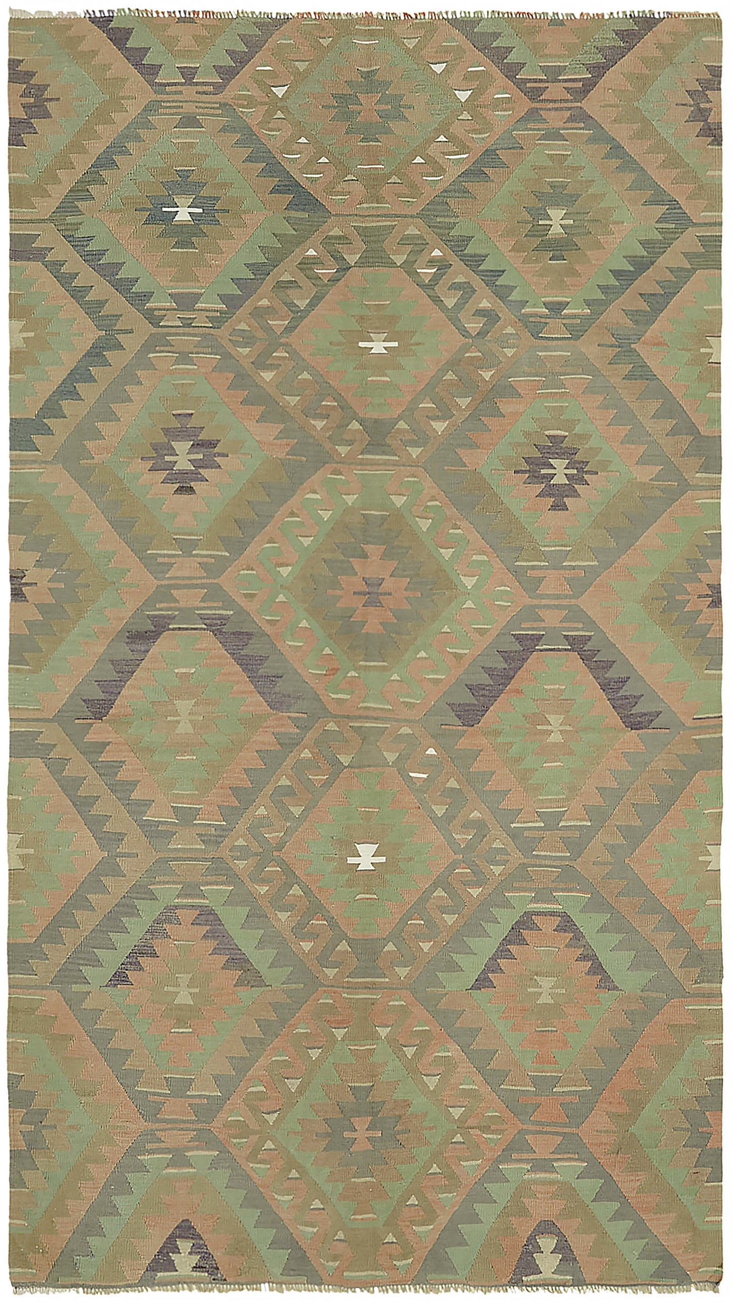 6x11 Multicolor Oriental Kilim Rug - 46004