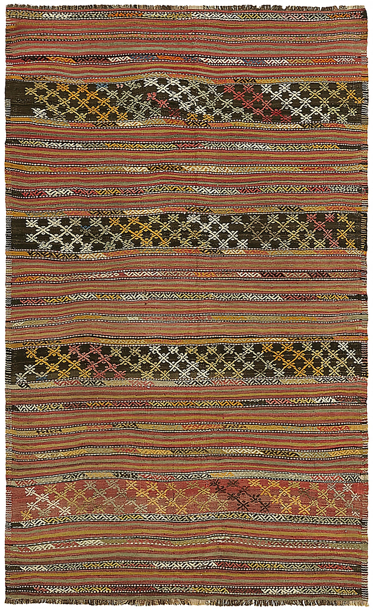 5x8 Multicolor Oriental Kilim Rug - 46007
