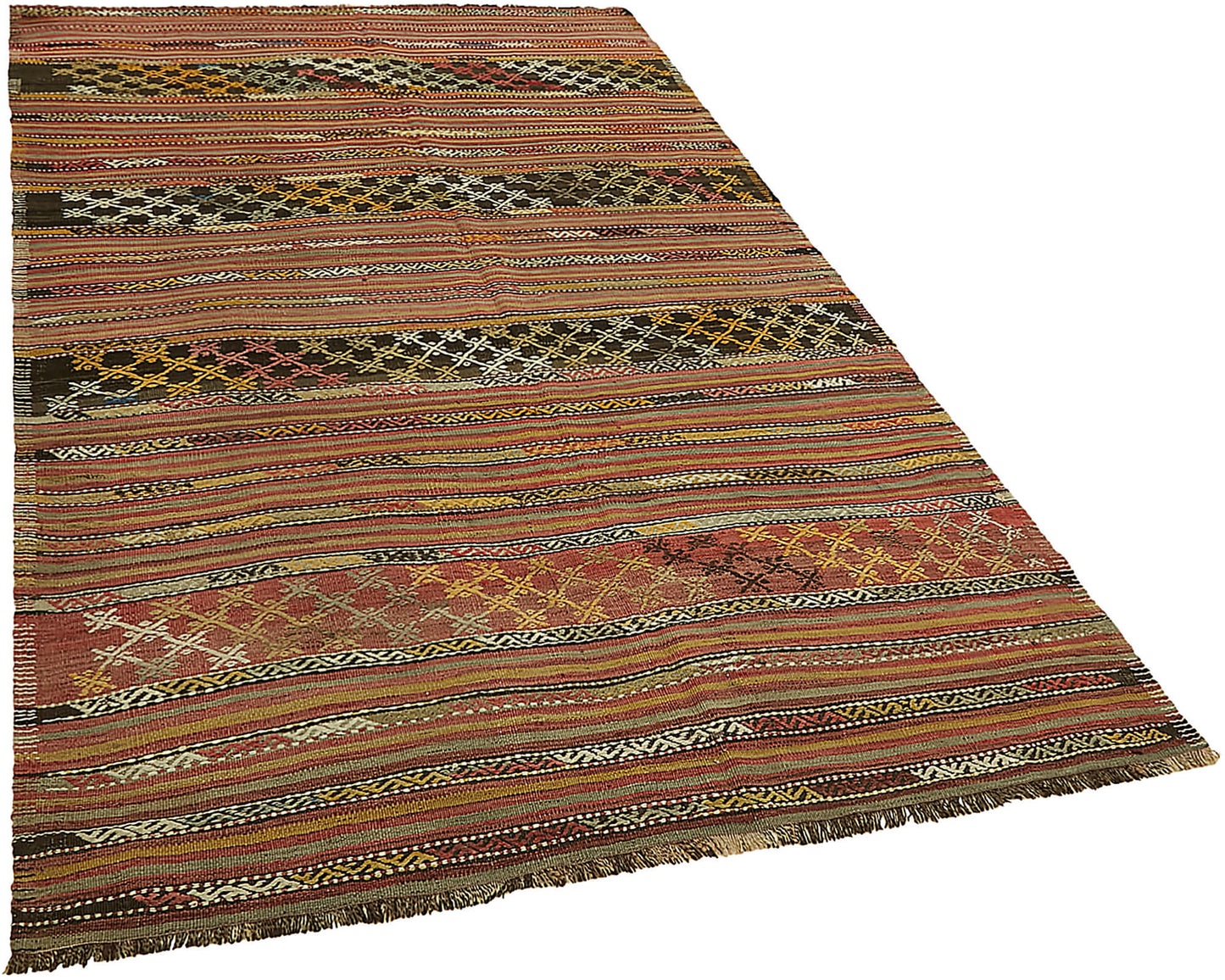 5x8 Multicolor Oriental Kilim Rug - 46007
