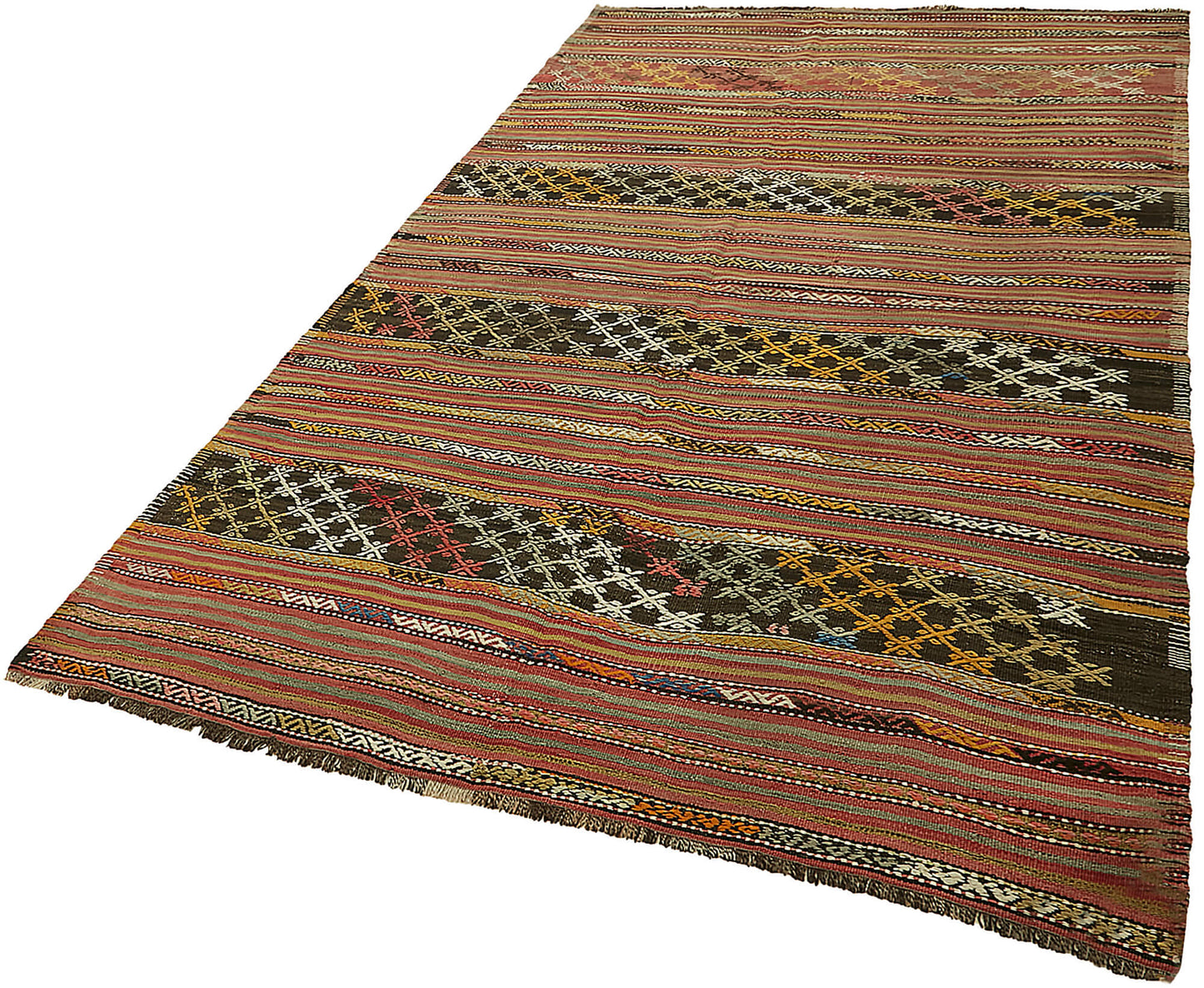 5x8 Multicolor Oriental Kilim Rug - 46007