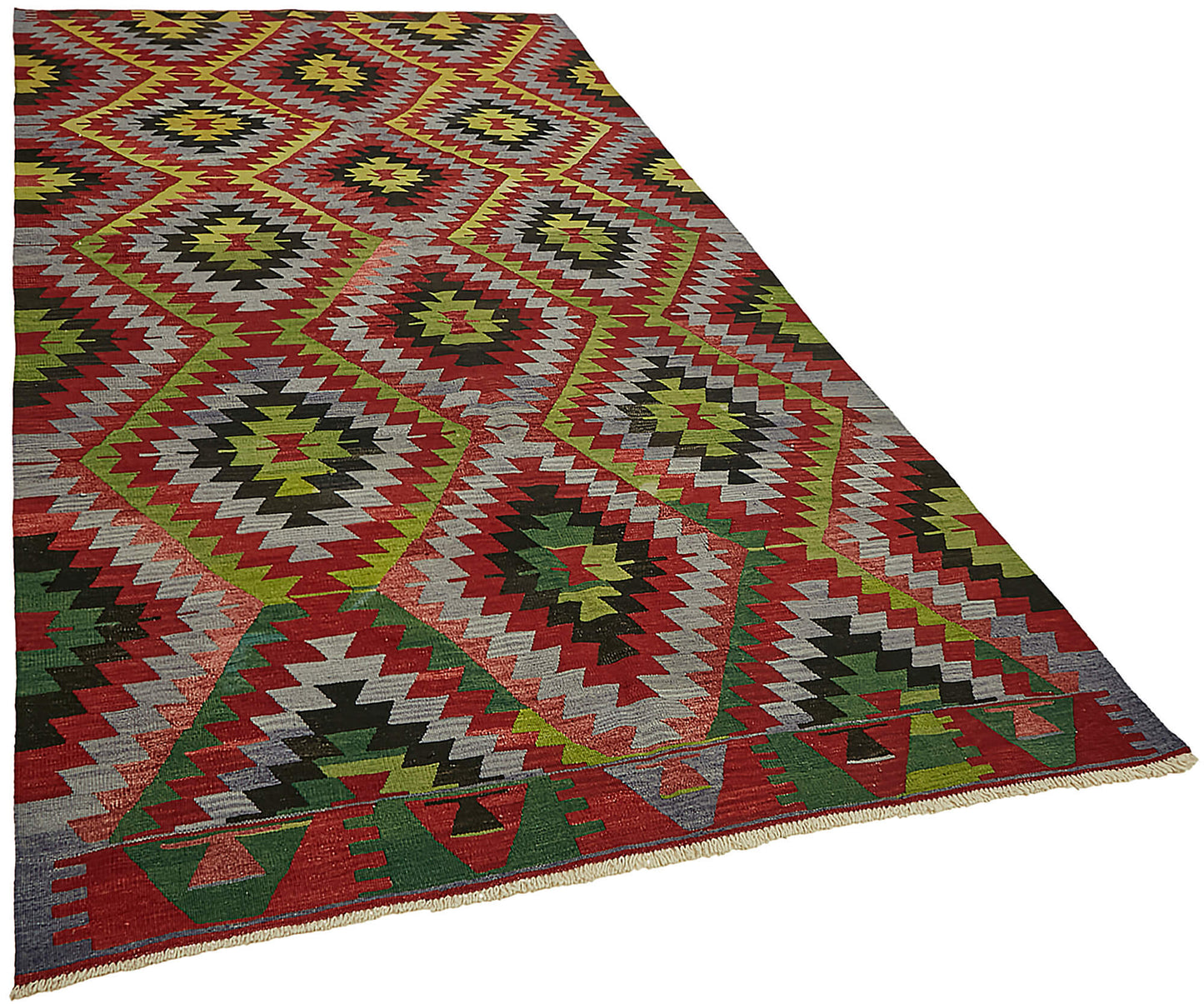 6x11 Multicolor Oriental Kilim Rug - 46015