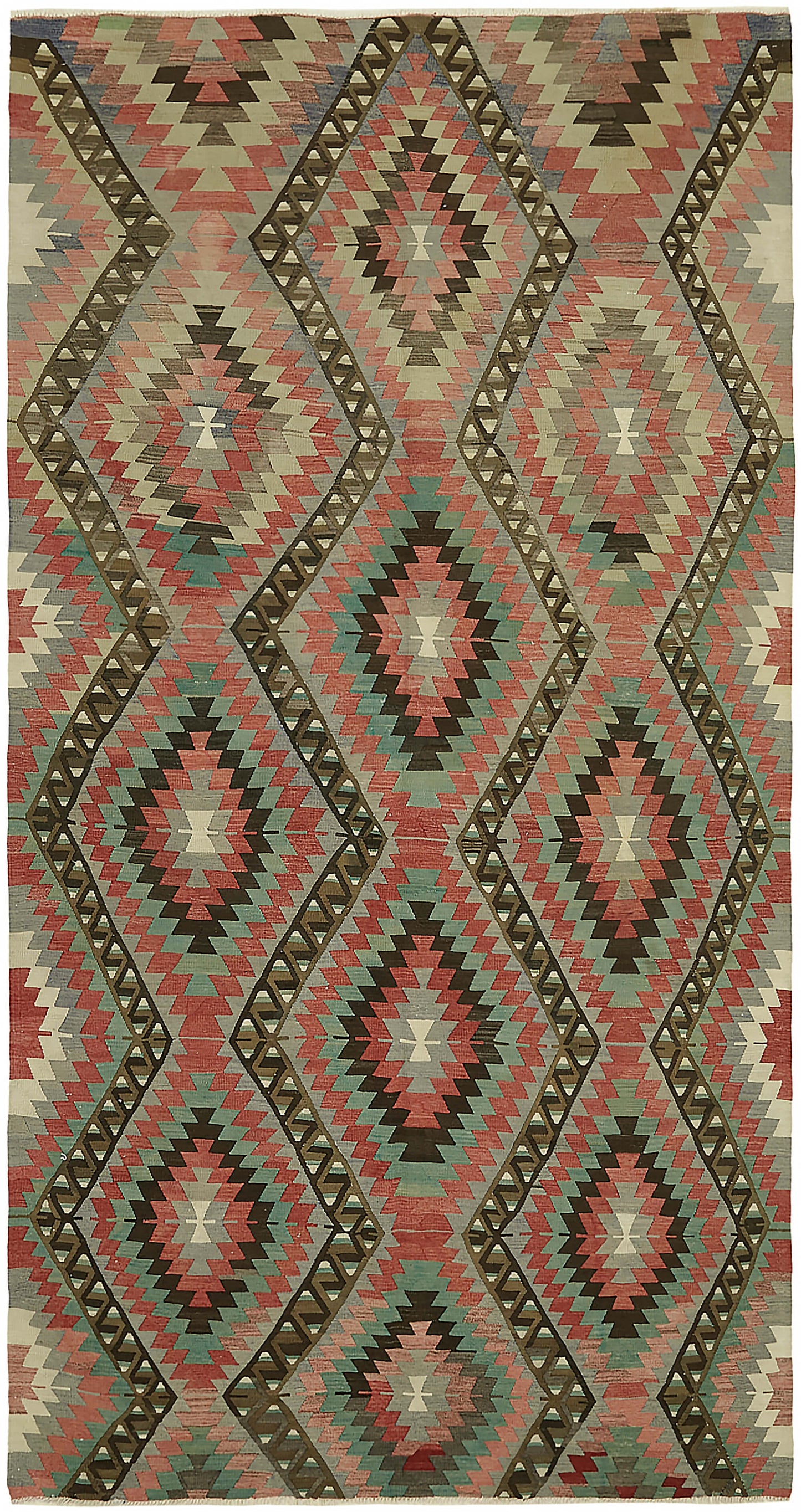 6x12 Multicolor Oriental Kilim Rug - 46016