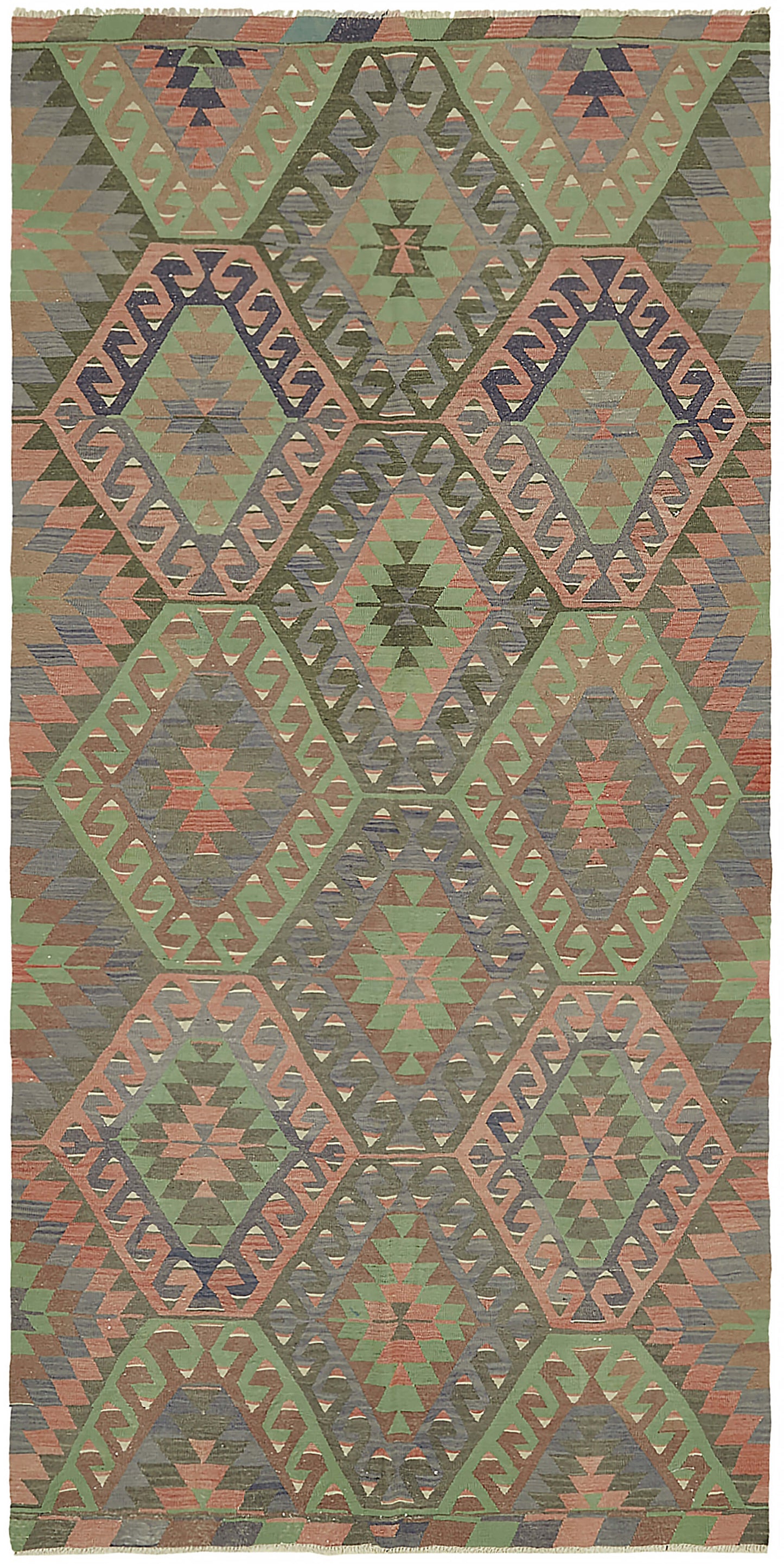 5x11 Multicolor Oriental Kilim Rug - 46017