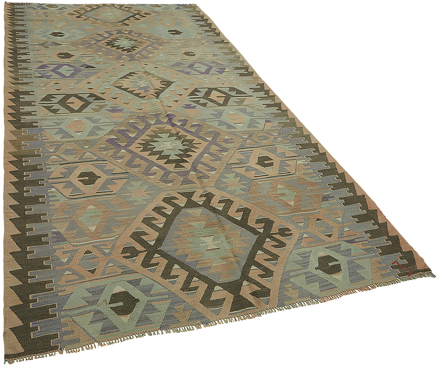 5x11 Multicolor Oriental Kilim Rug - 46023