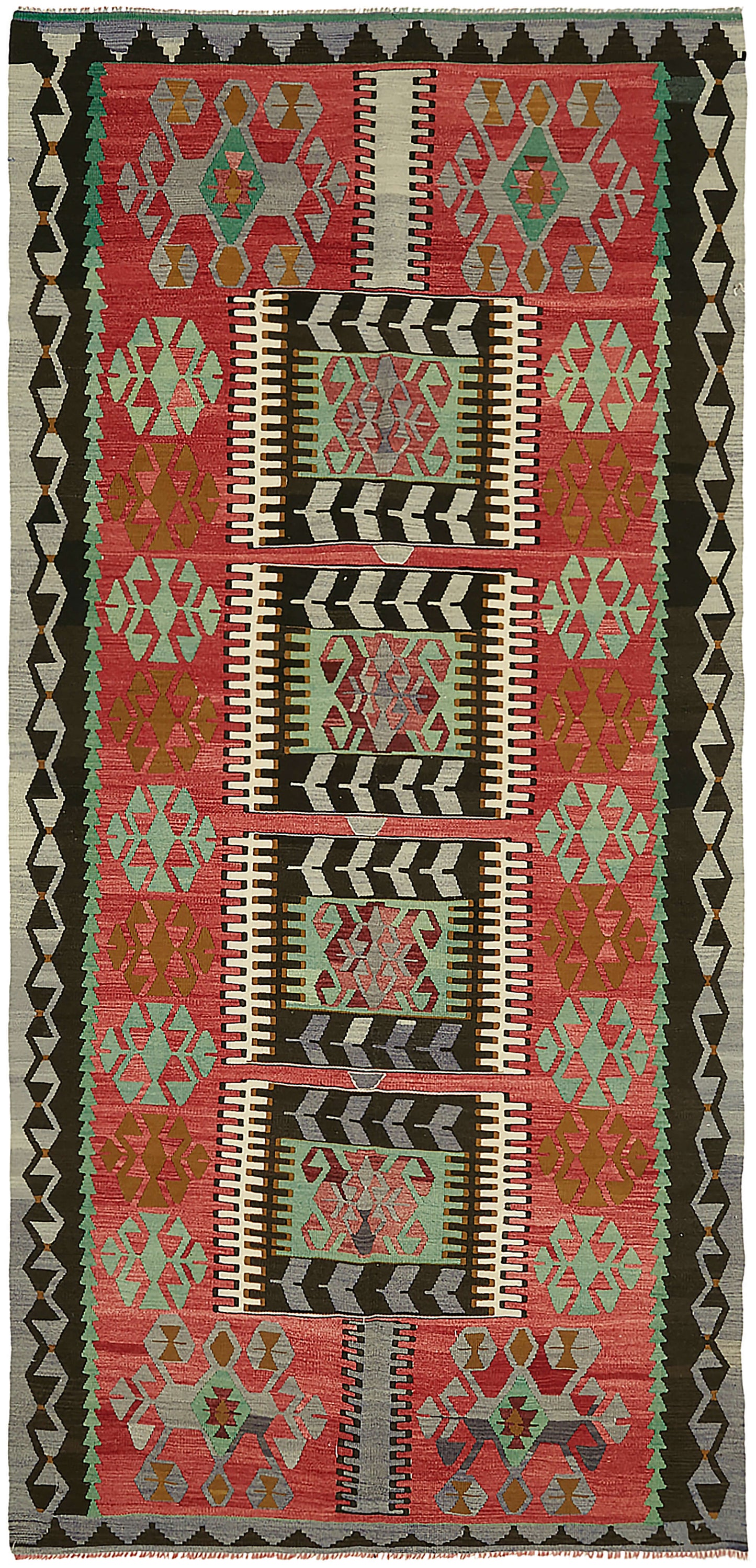 6x12 Multicolor Oriental Kilim Rug - 46030