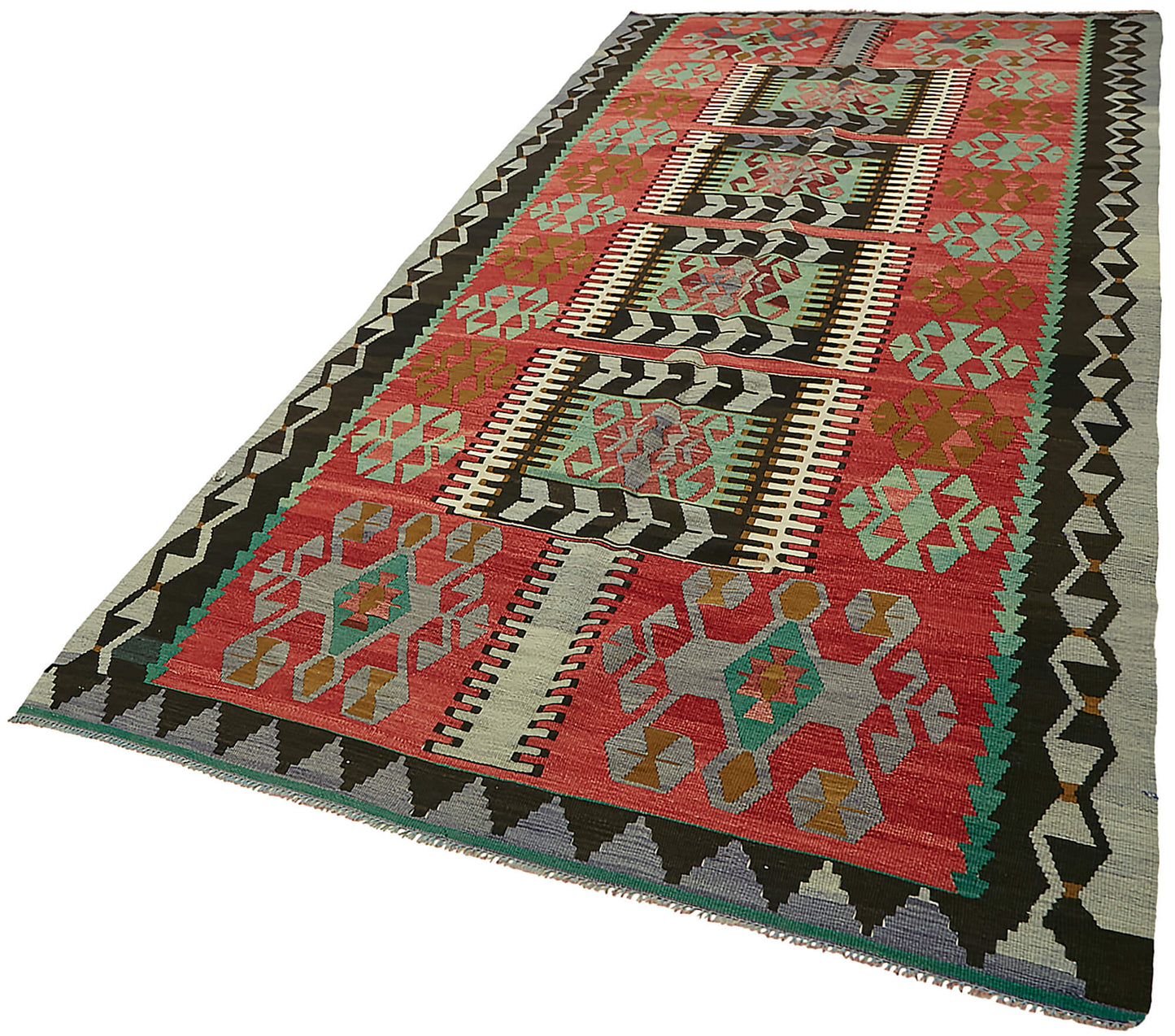 6x12 Multicolor Oriental Kilim Rug - 46030