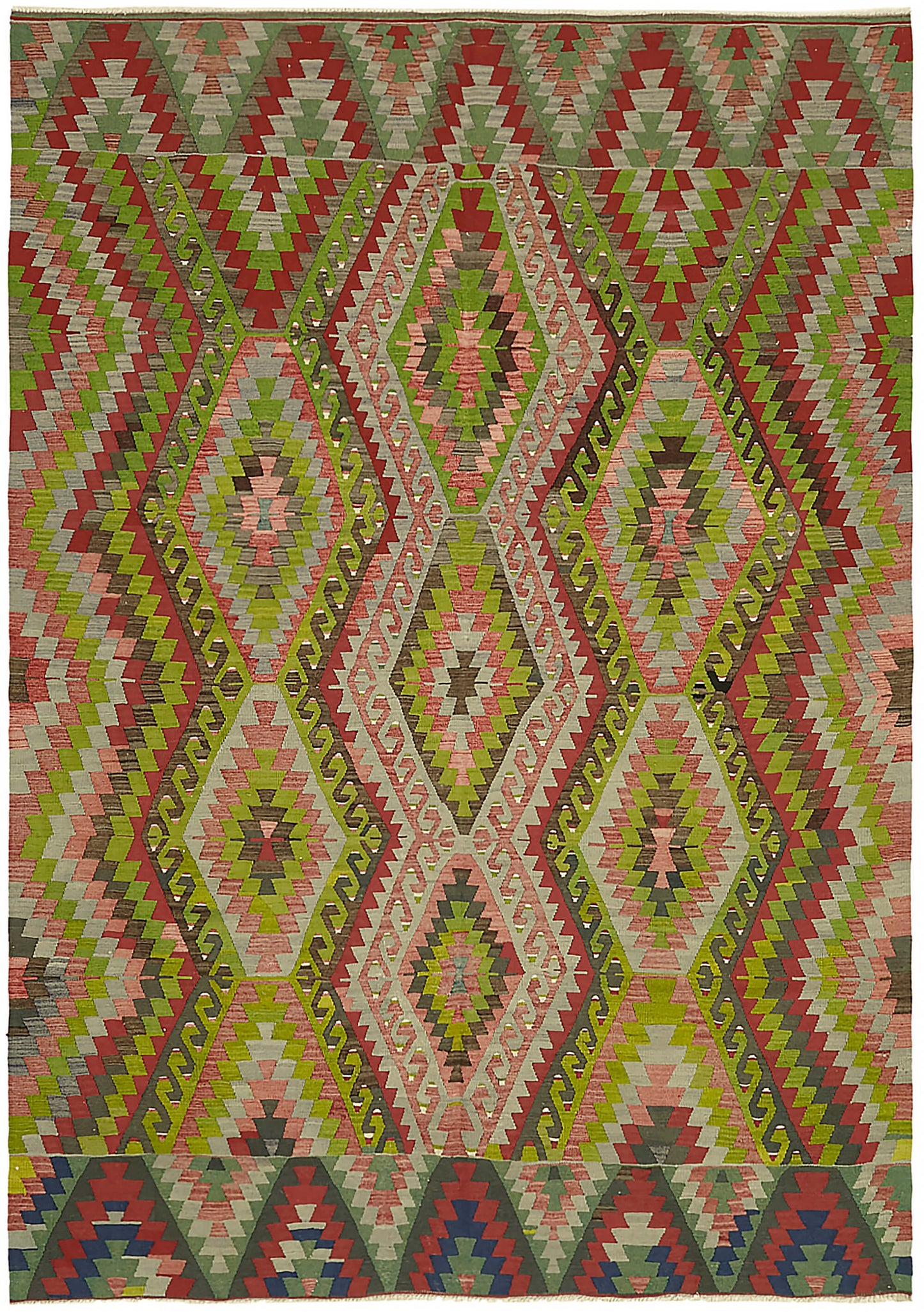 7x9 Multicolor Oriental Kilim Rug - 46032
