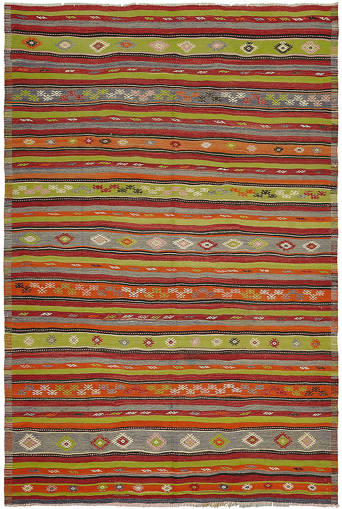 7x10 Multicolor Oriental Kilim Rug - 46035