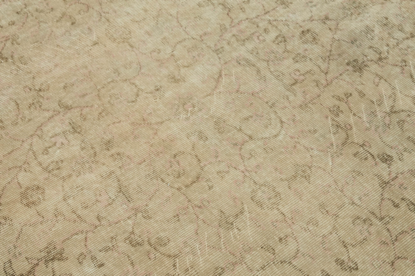 6x10 Beige Turkish Vintage Area Rug - 46070