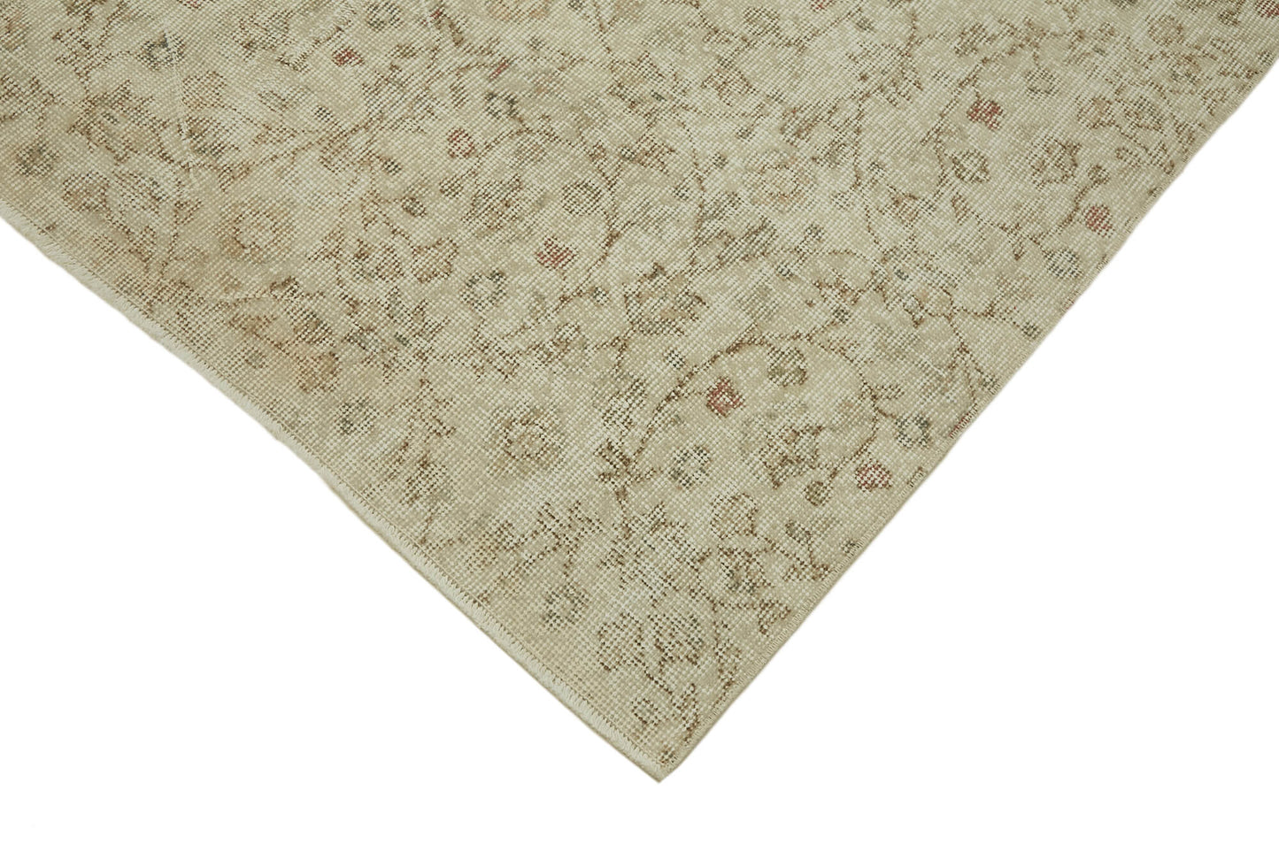 6x10 Beige Turkish Vintage Area Rug - 46078