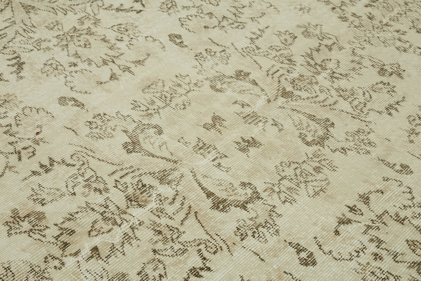 6x10 Beige Turkish Vintage Area Rug - 46094