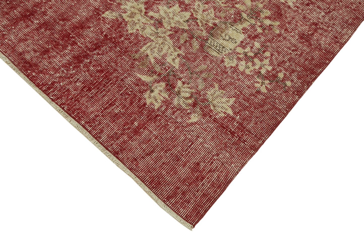 7x10 Beige Turkish Vintage Area Rug - 46128
