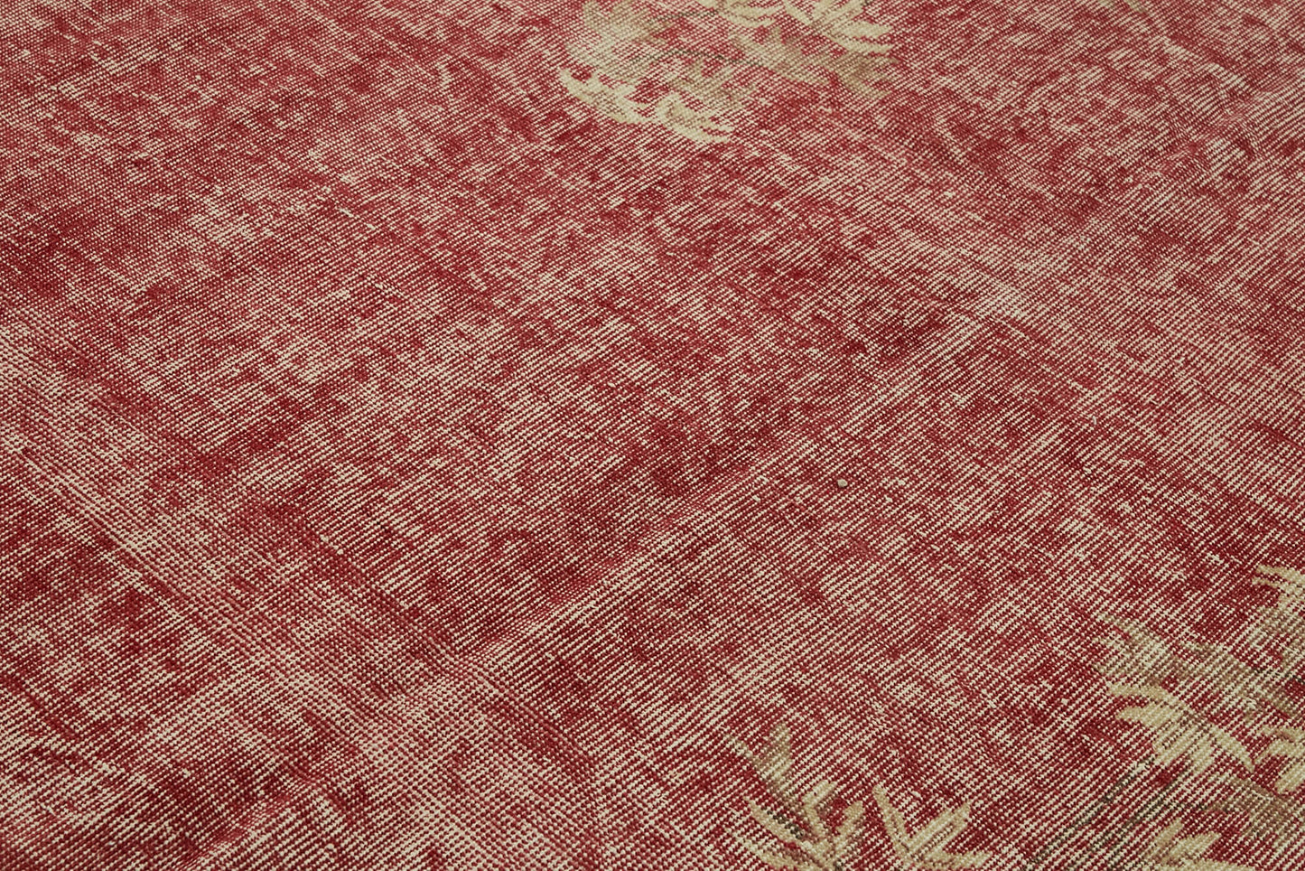 7x10 Beige Turkish Vintage Area Rug - 46128