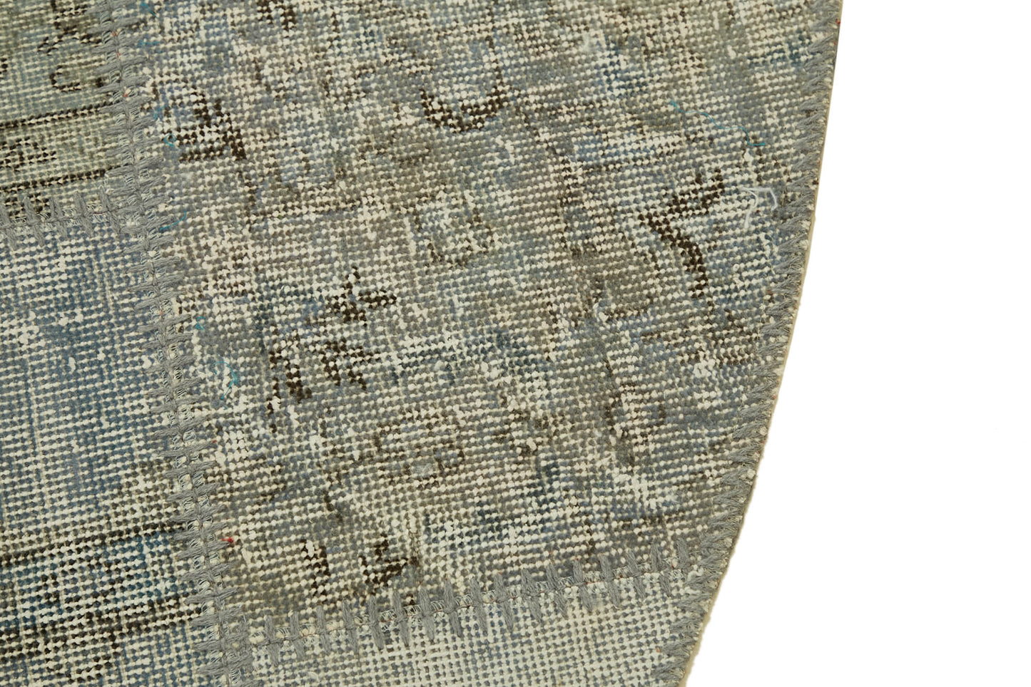 10x10 Blue Round Patchwork Rug - 46131