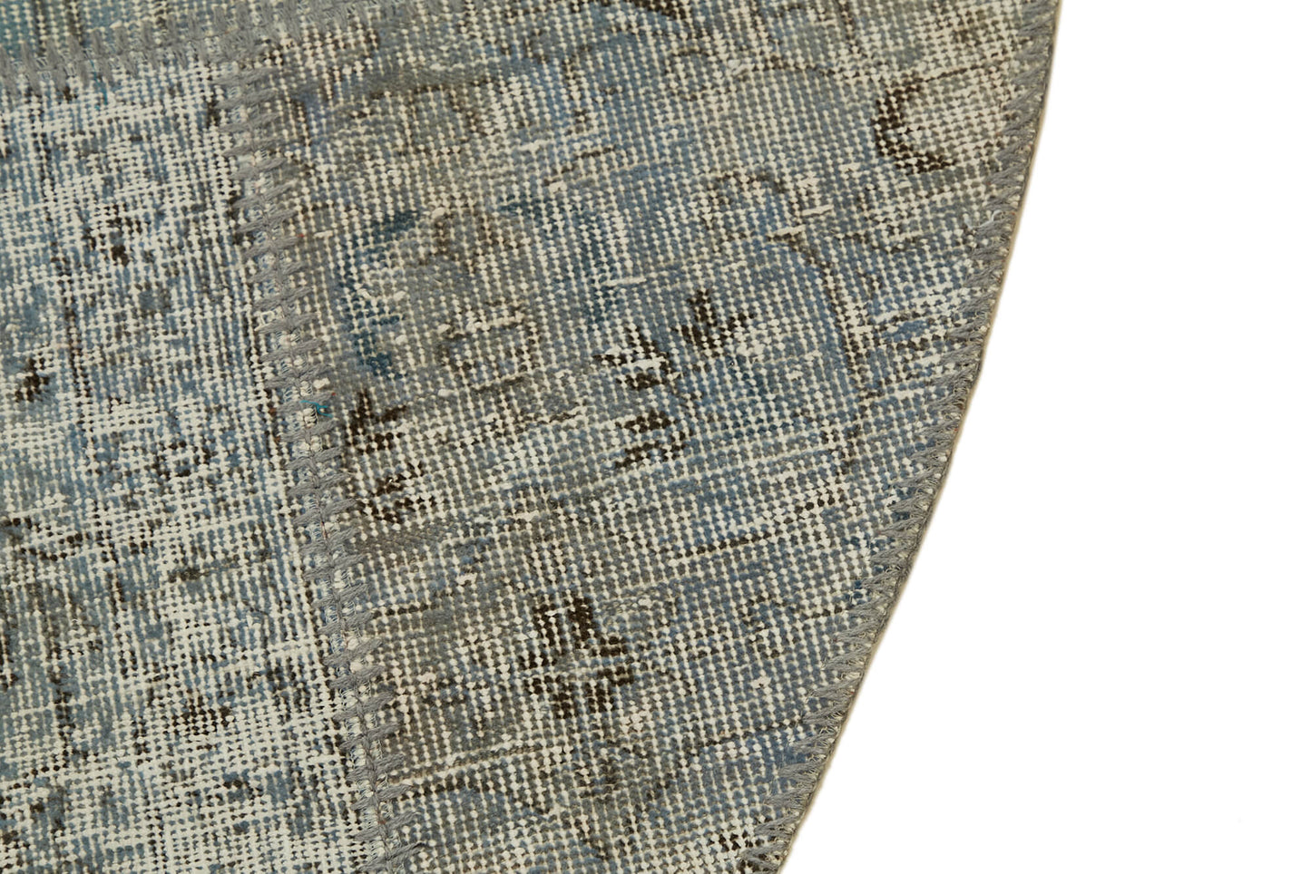 10x10 Blue Round Patchwork Rug - 46132