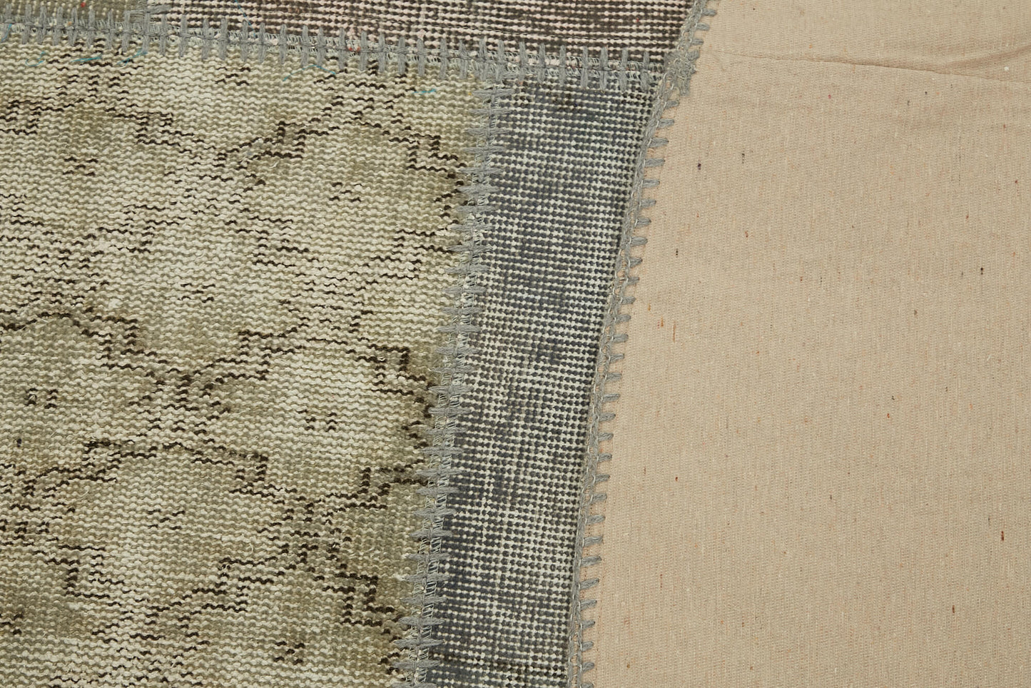 8x8 Grey Round Patchwork Rug - 46135