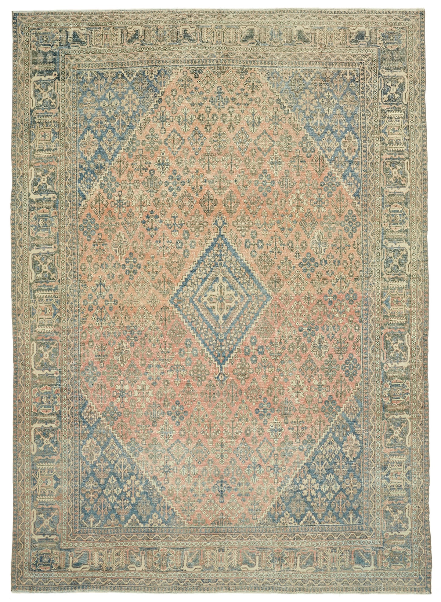 9x12 Beige Vintage Large Area Rug - 46147