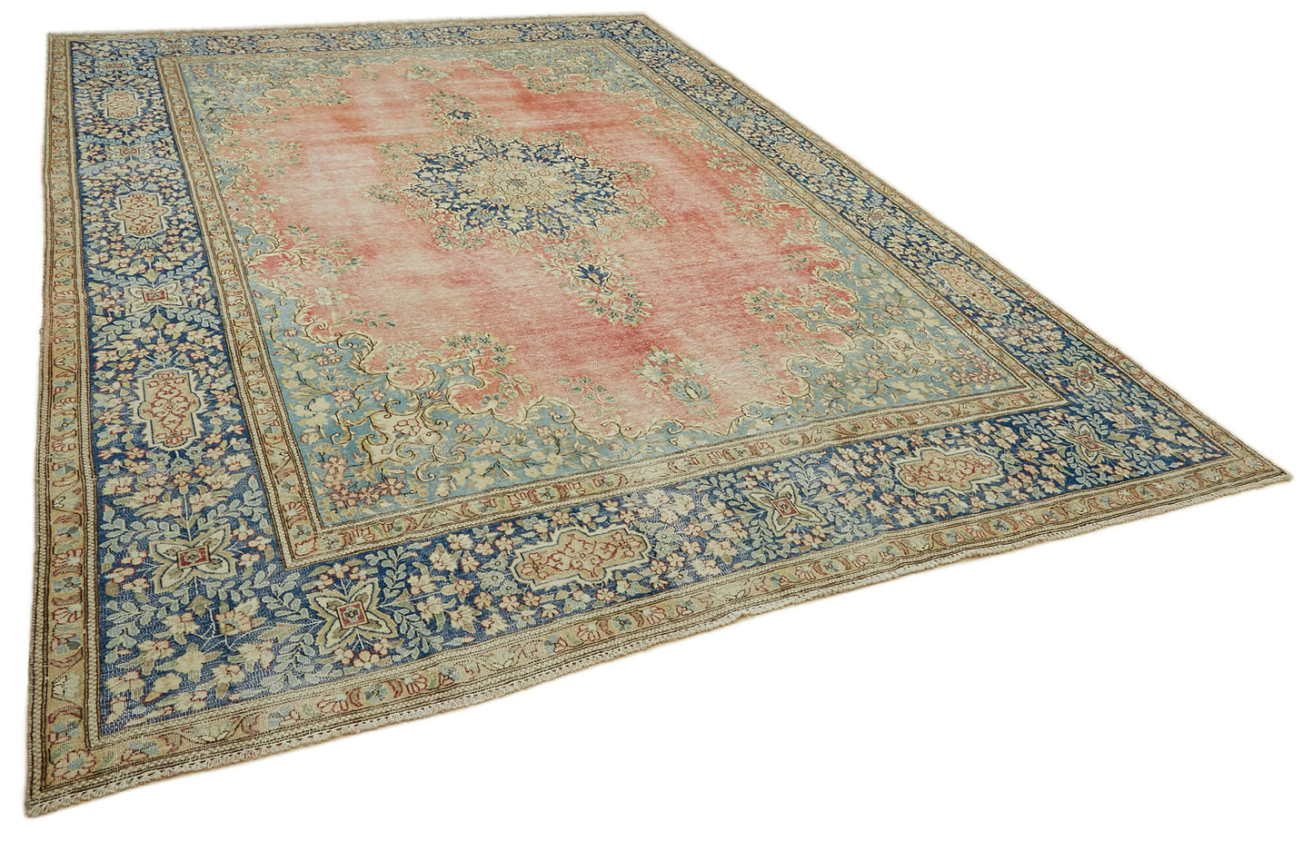 9x13 Beige Vintage Large Area Rug - 46149