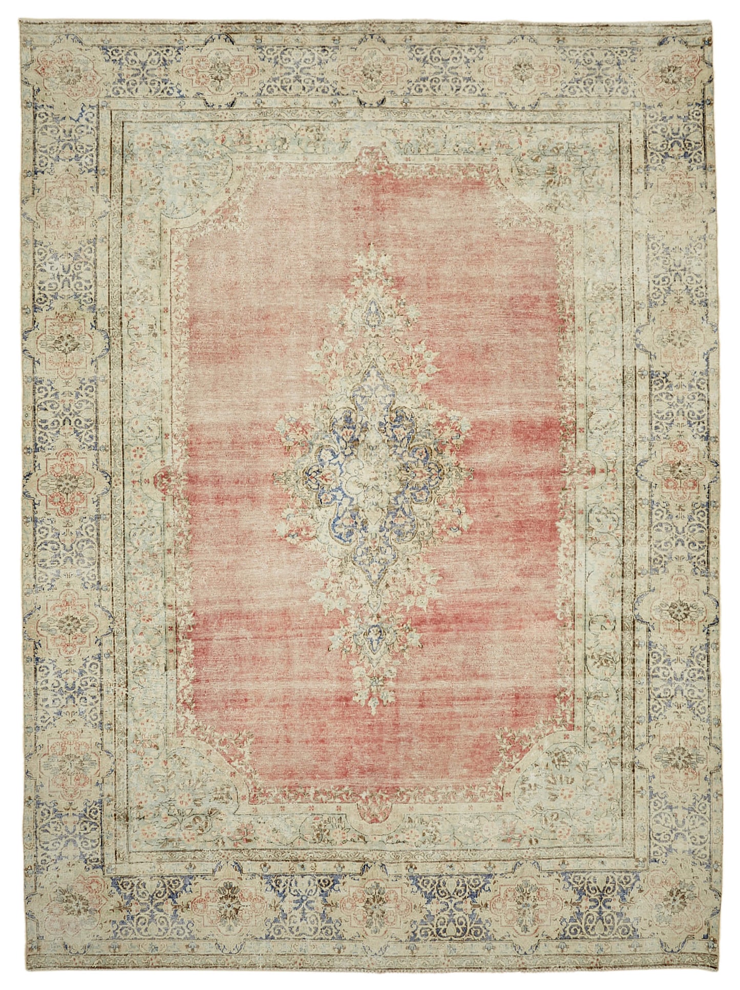 9x13 Beige Vintage Large Area Rug - 46156