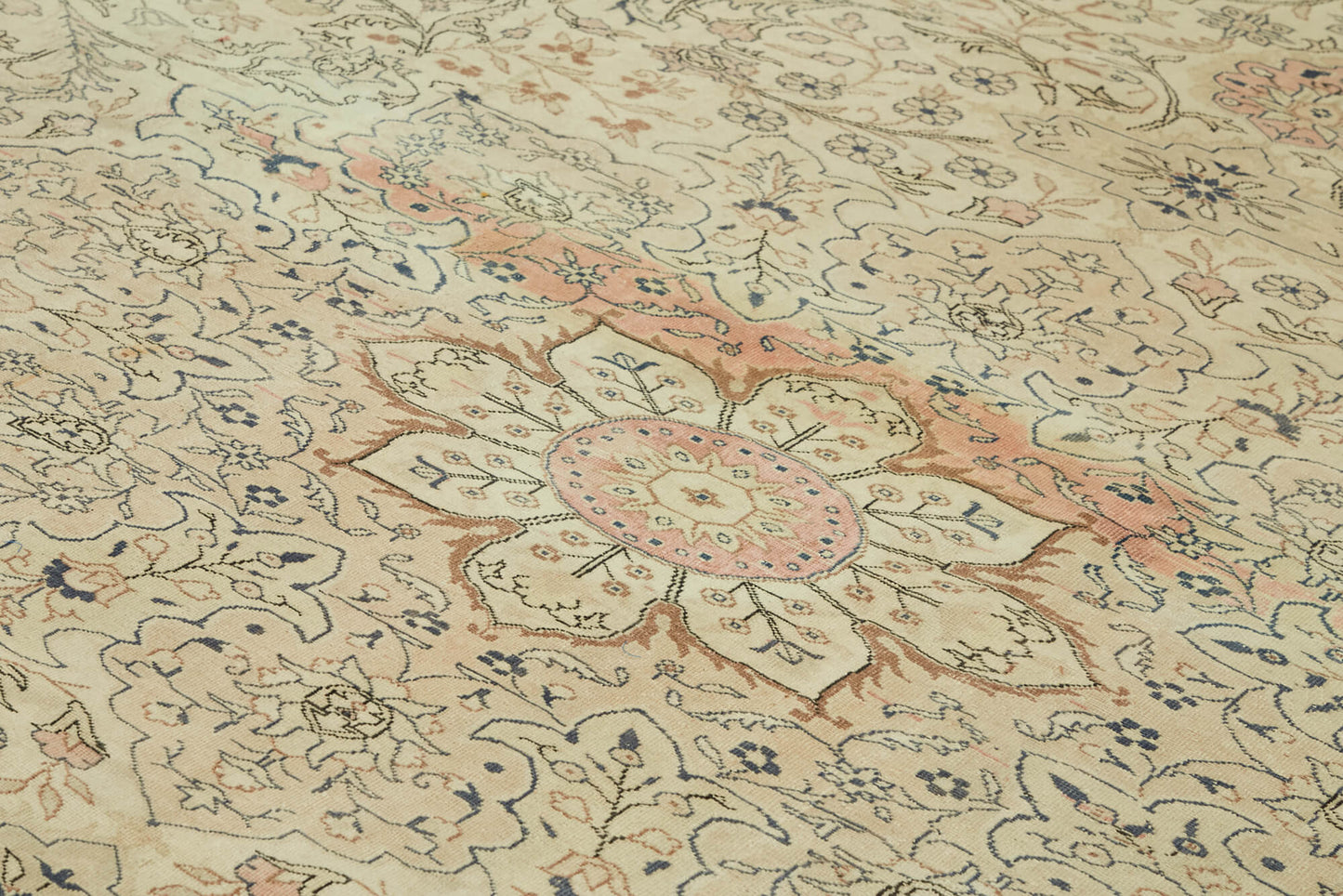 10x14 Beige Vintage Large Area Rug - 46175