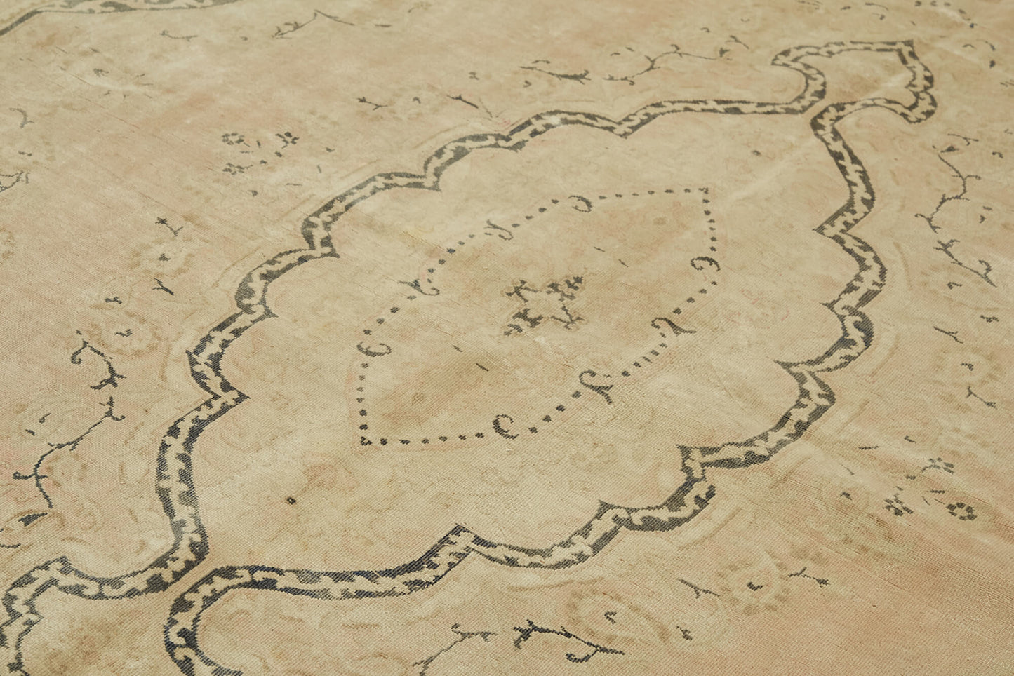 8x11 Beige Vintage Large Area Rug - 46179