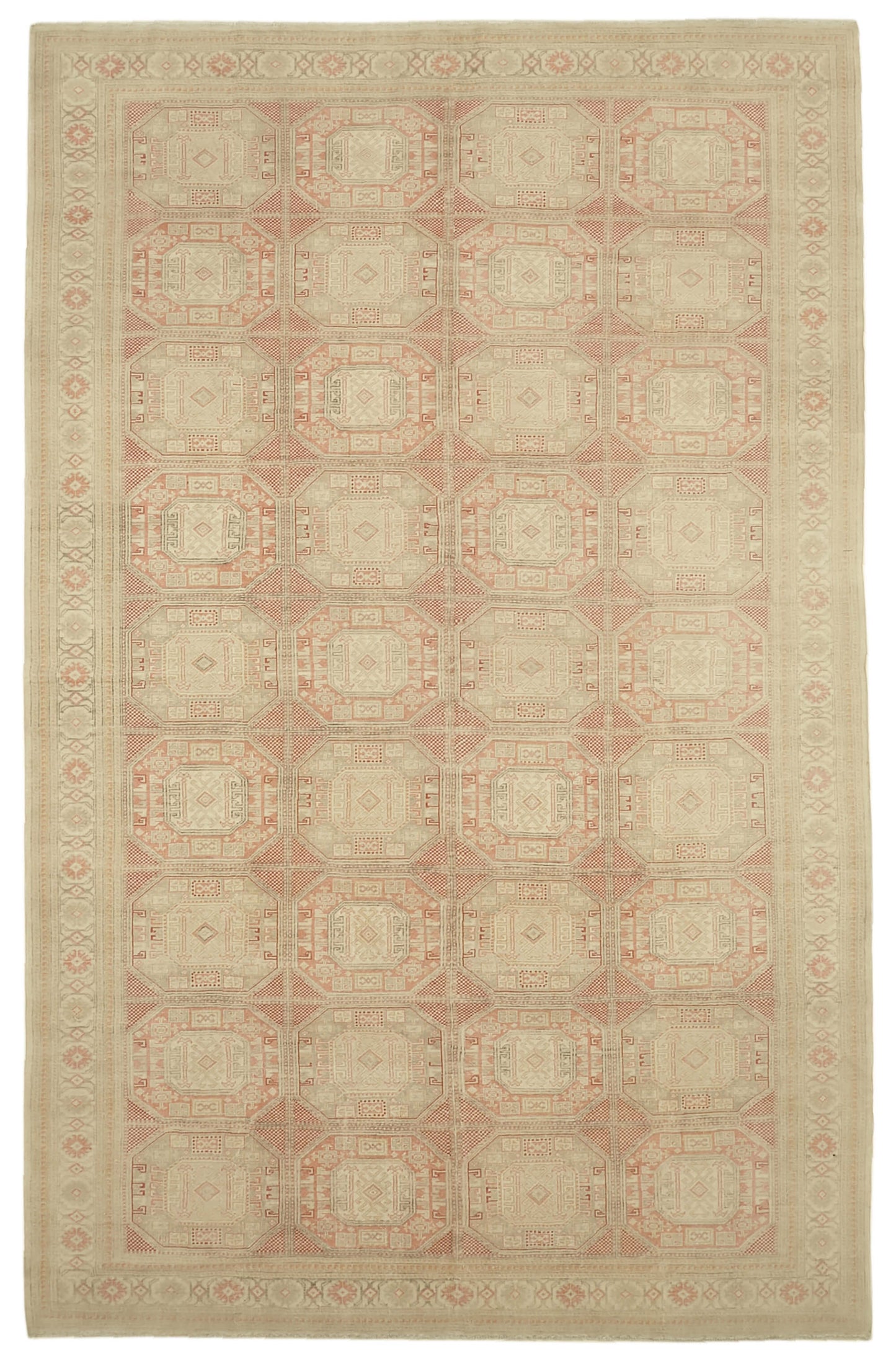 8x12 Beige Vintage Large Area Rug - 46180