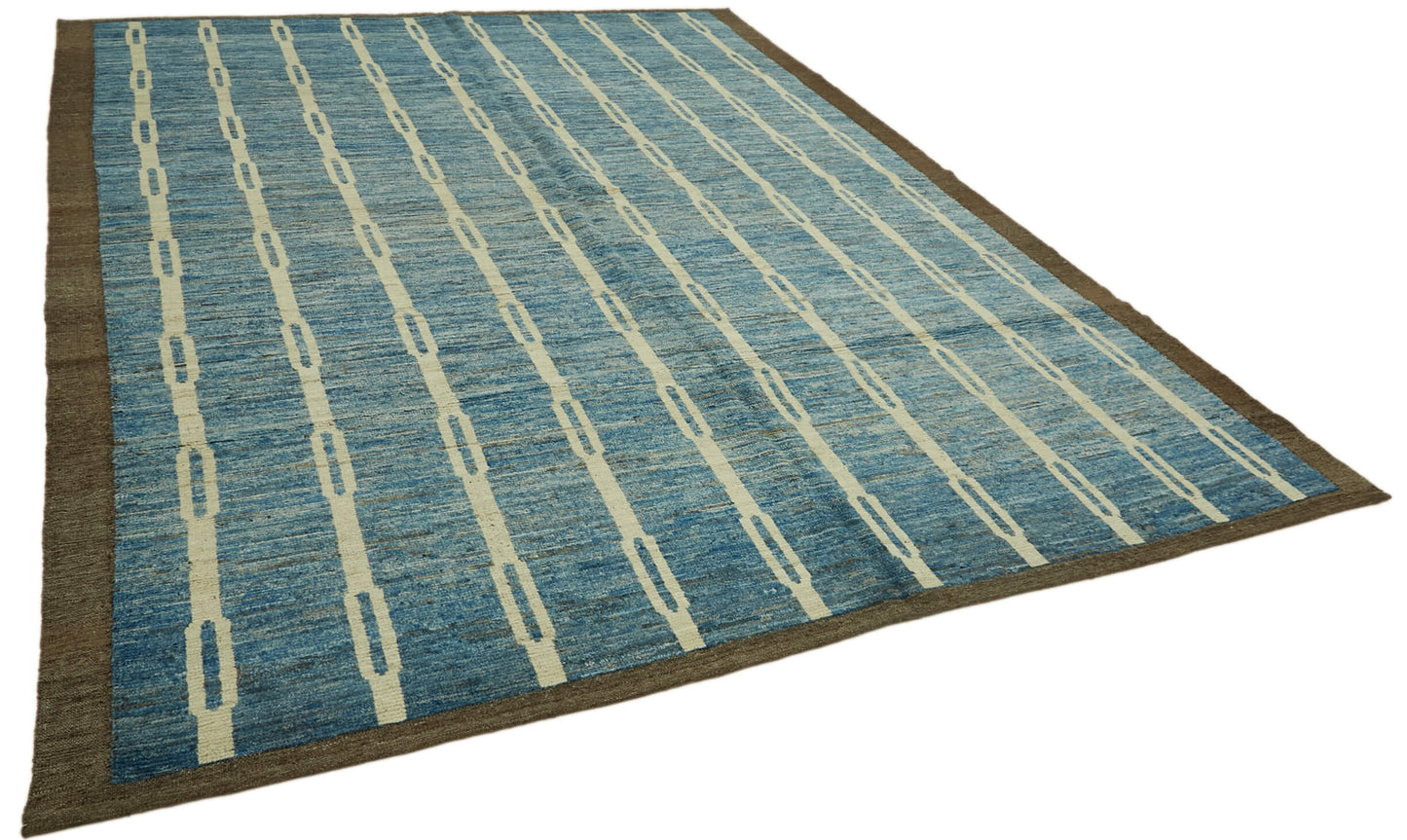 9x12 Blue Modern Tribal Rug - 46204