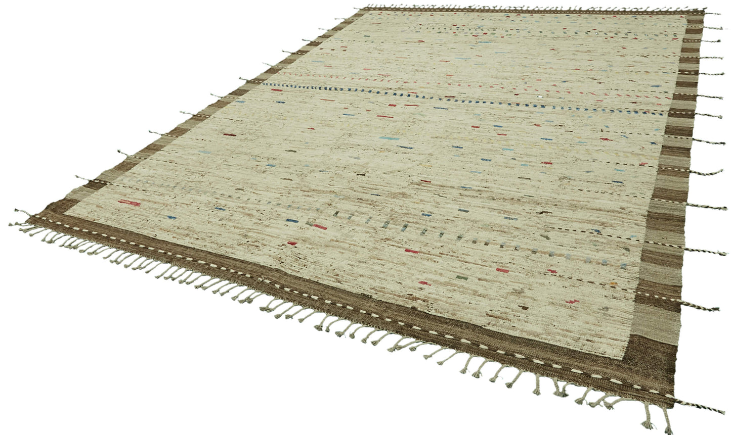9x12 Beige Modern Tribal Rug - 46209